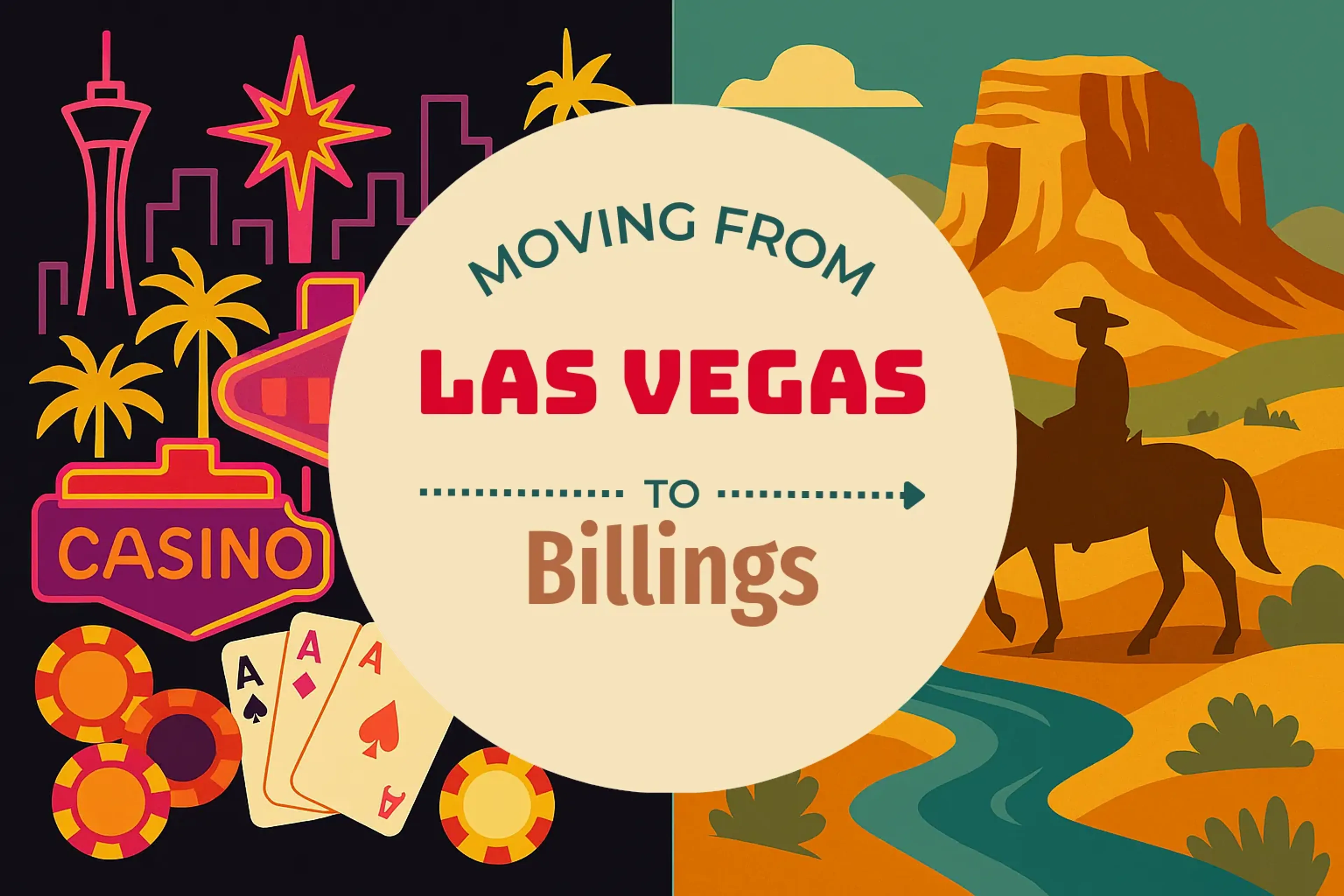 Side-by-side comparison of Las Vegas to Billings moving companies
