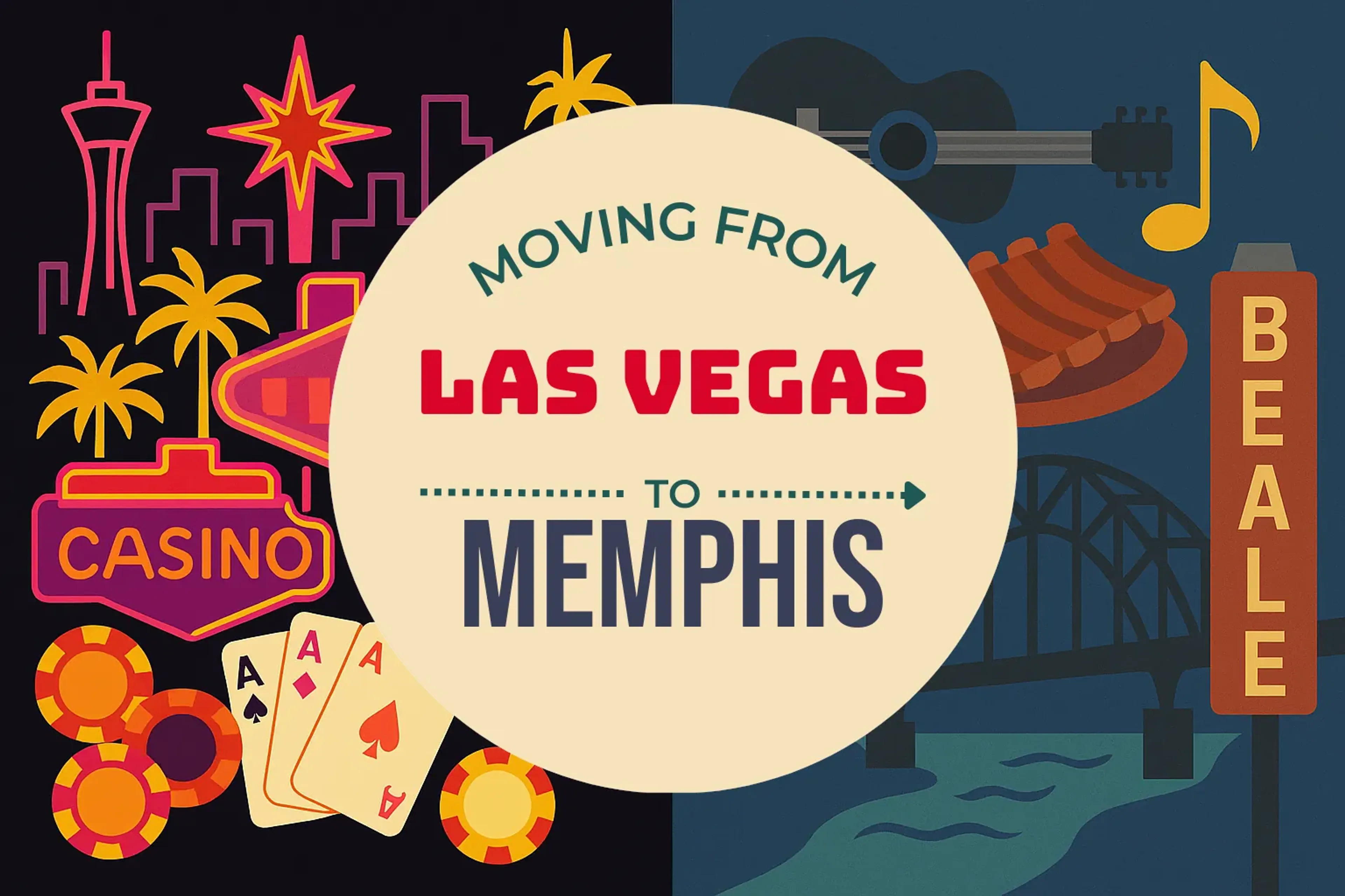 Side-by-side comparison of Las Vegas to Memphis moving companies