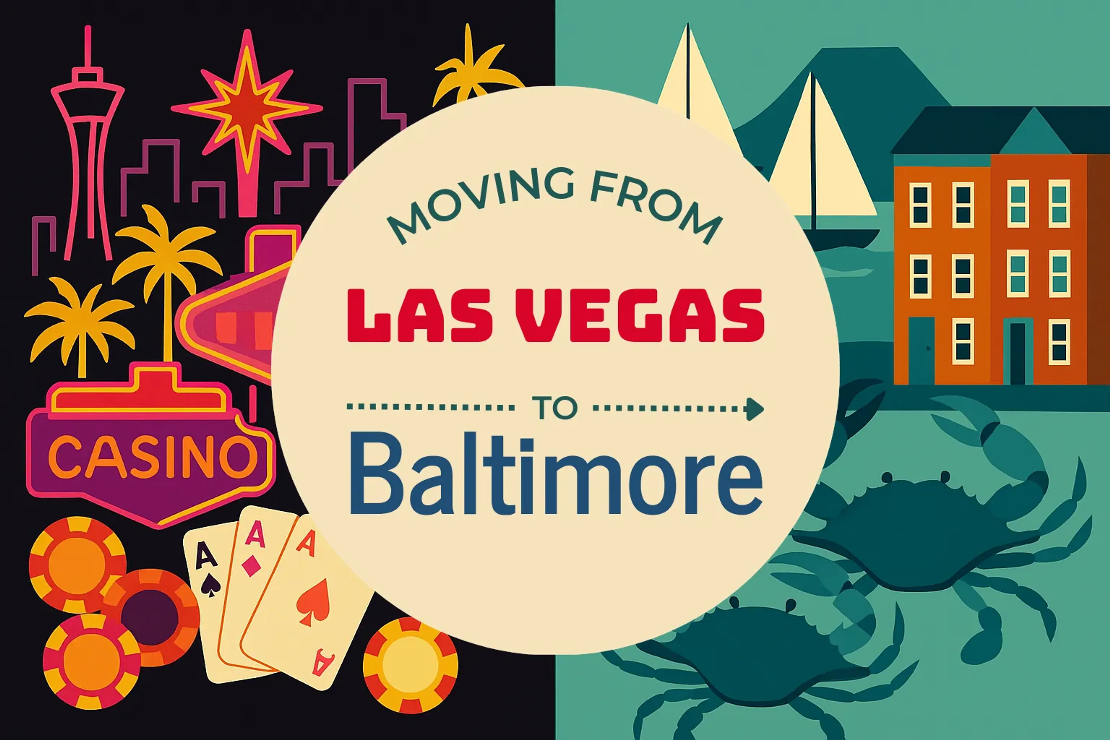 Side-by-side comparison of Las Vegas to Baltimore moving companies