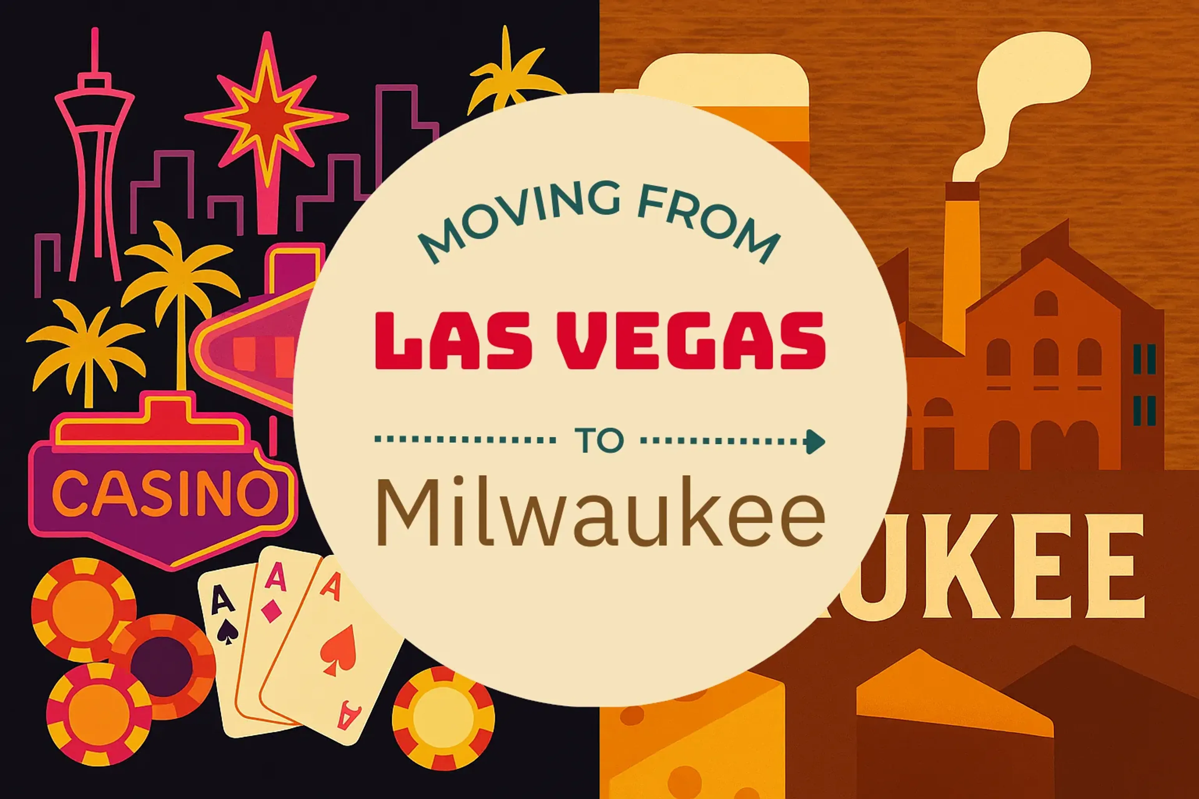 Side-by-side comparison of Las Vegas to Milwaukee moving companies