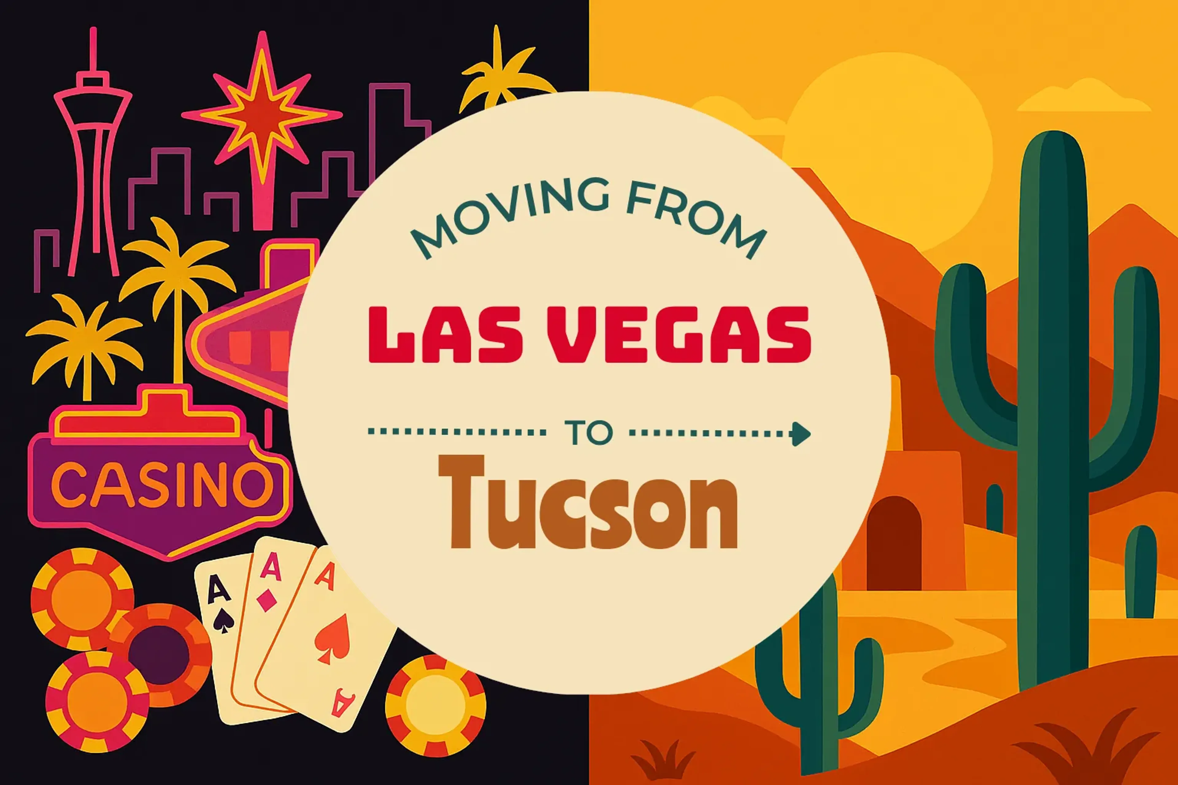 Side-by-side comparison of Las Vegas to Tucson moving companies