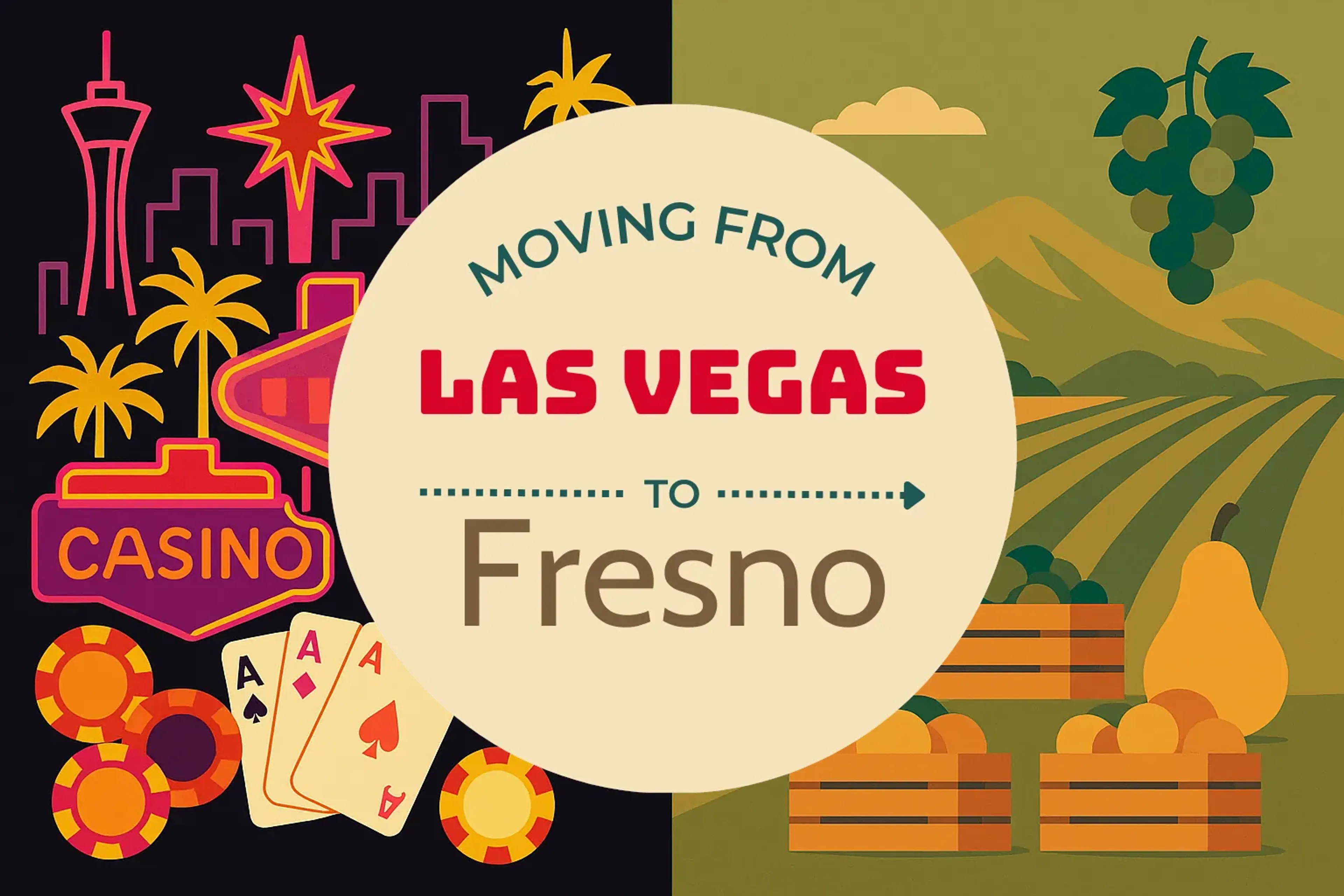 Side-by-side comparison of Las Vegas to Fresno moving companies