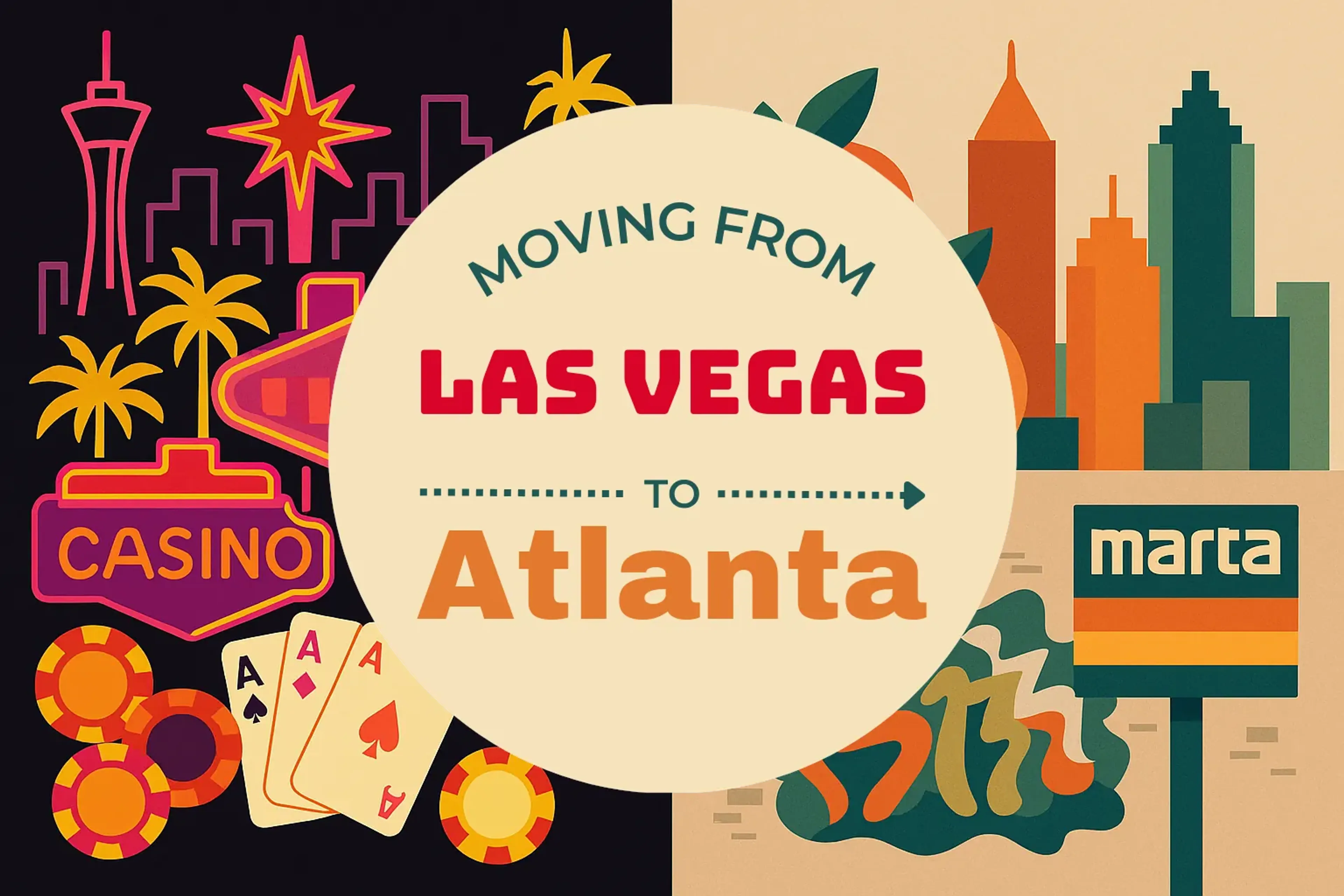 Side-by-side comparison of Las Vegas to Atlanta moving companies