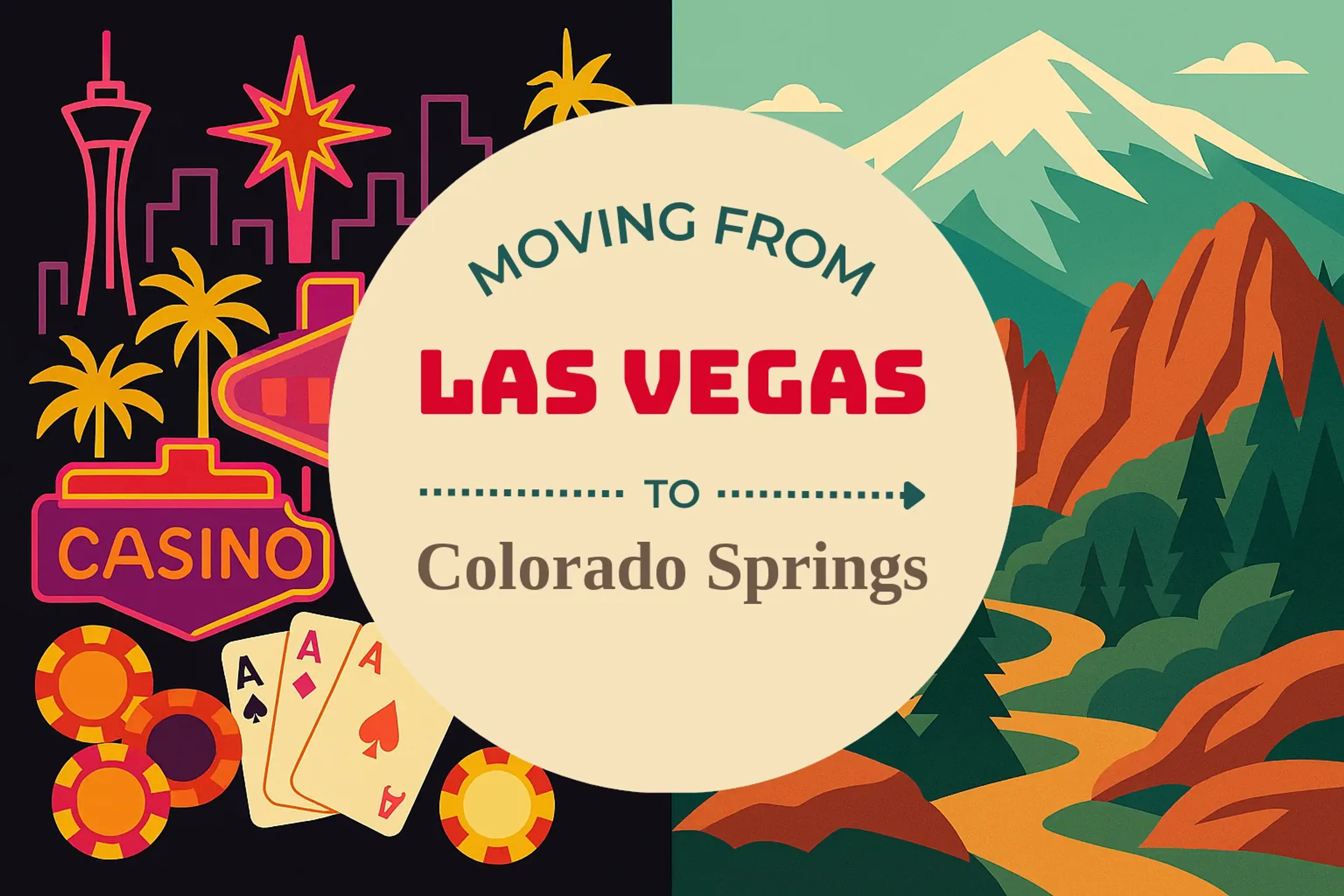 Side-by-side comparison of Las Vegas to Colorado Springs moving companies