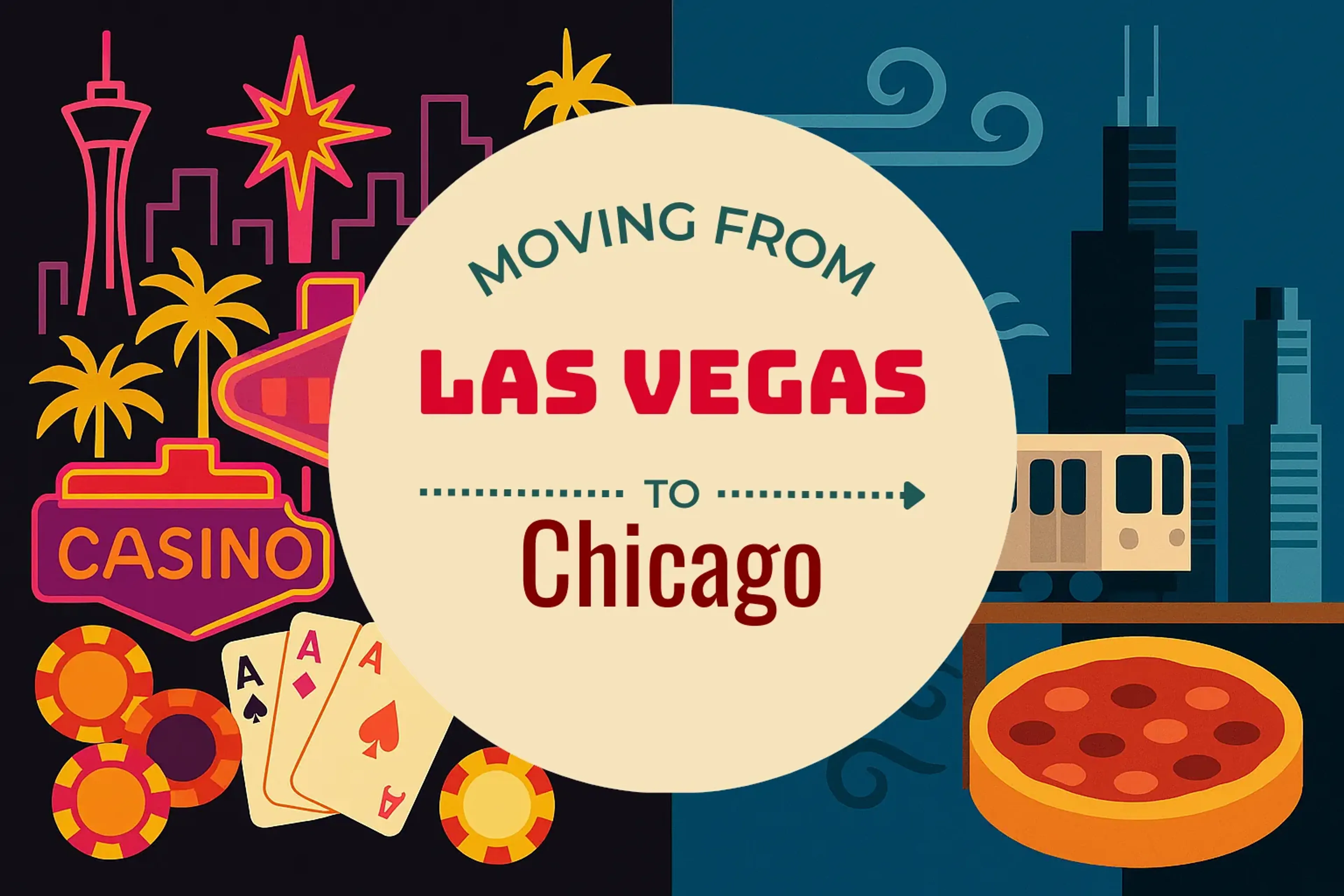 Side-by-side comparison of Las Vegas to Chicago moving companies