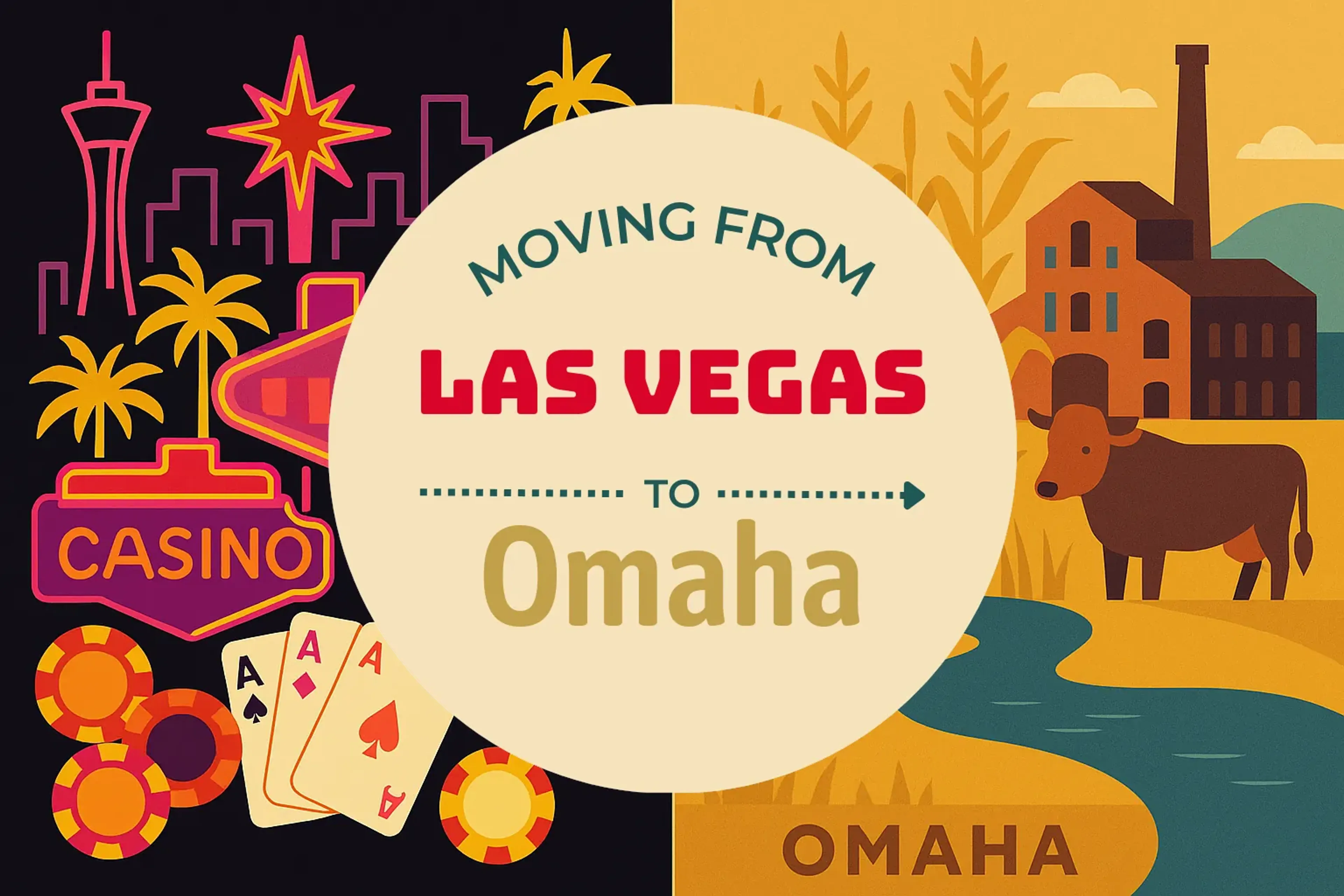 Side-by-side comparison of Las Vegas to Omaha moving companies