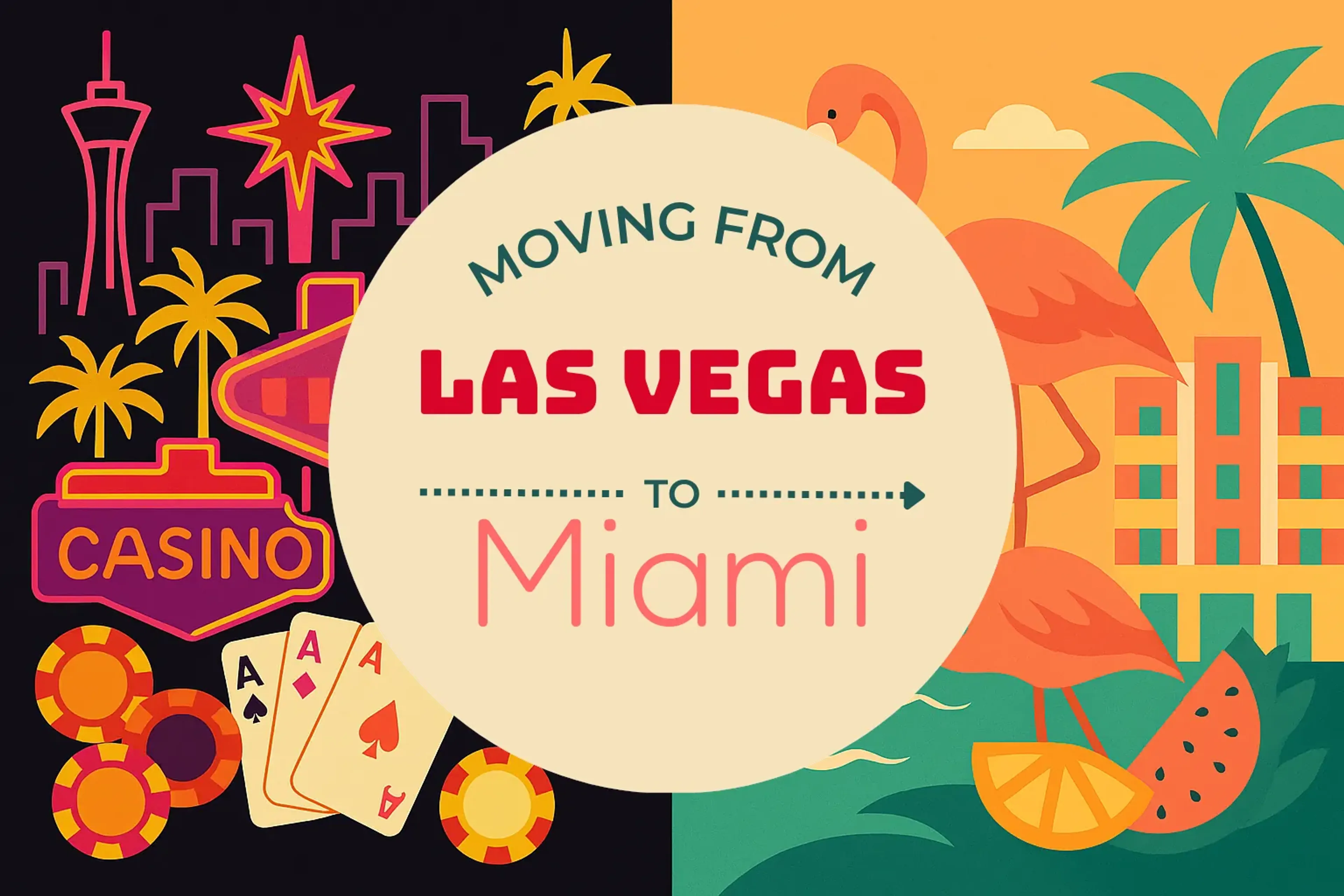 Side-by-side comparison of Las Vegas to Miami moving companies