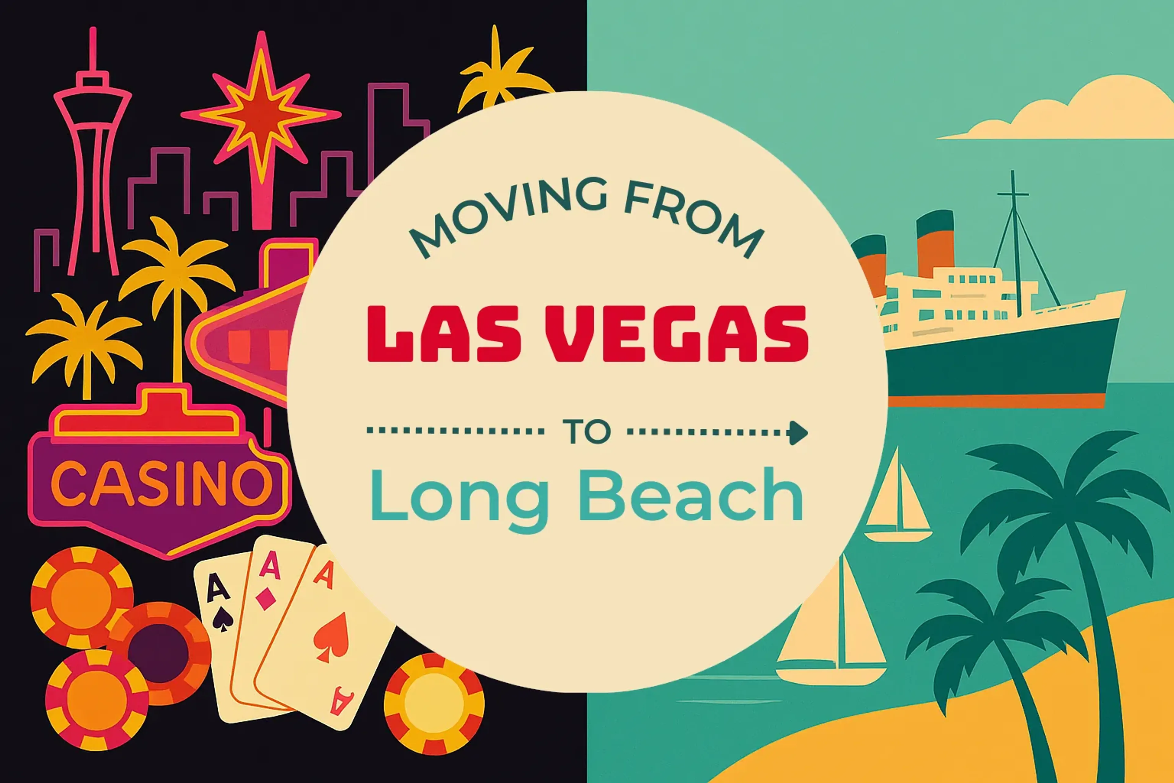 Side-by-side comparison of Las Vegas to Long Beach moving companies