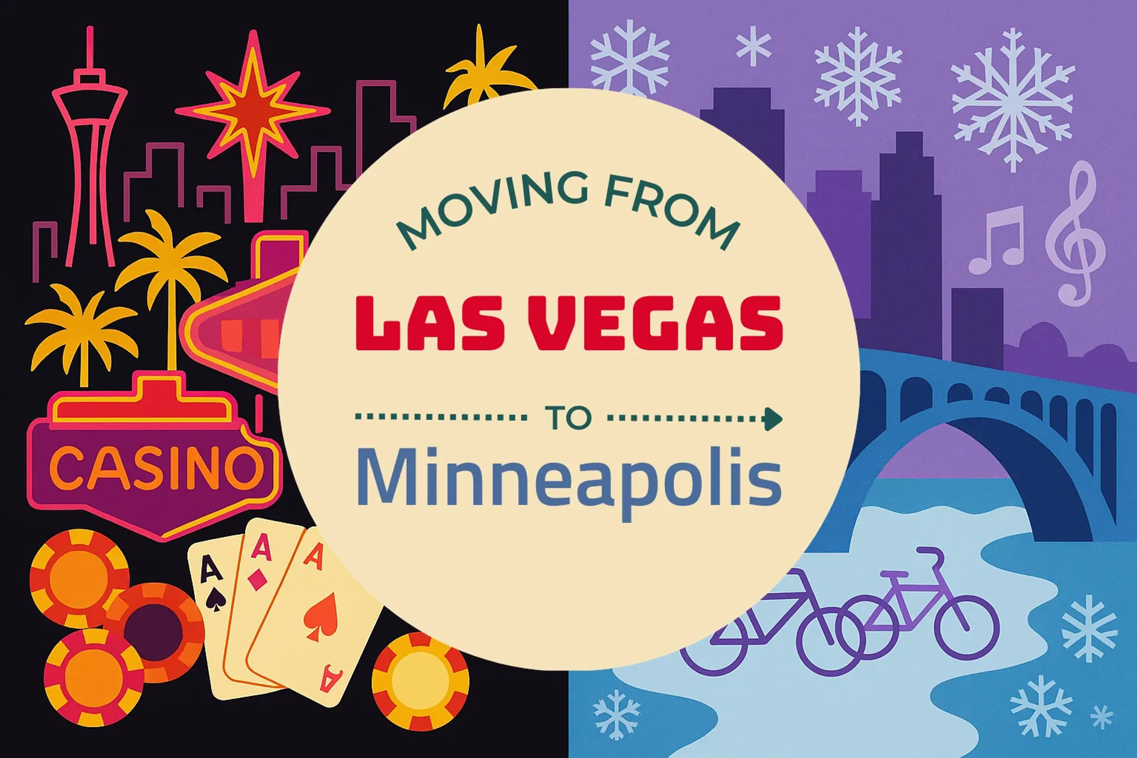 Side-by-side comparison of Las Vegas to Minneapolis moving companies