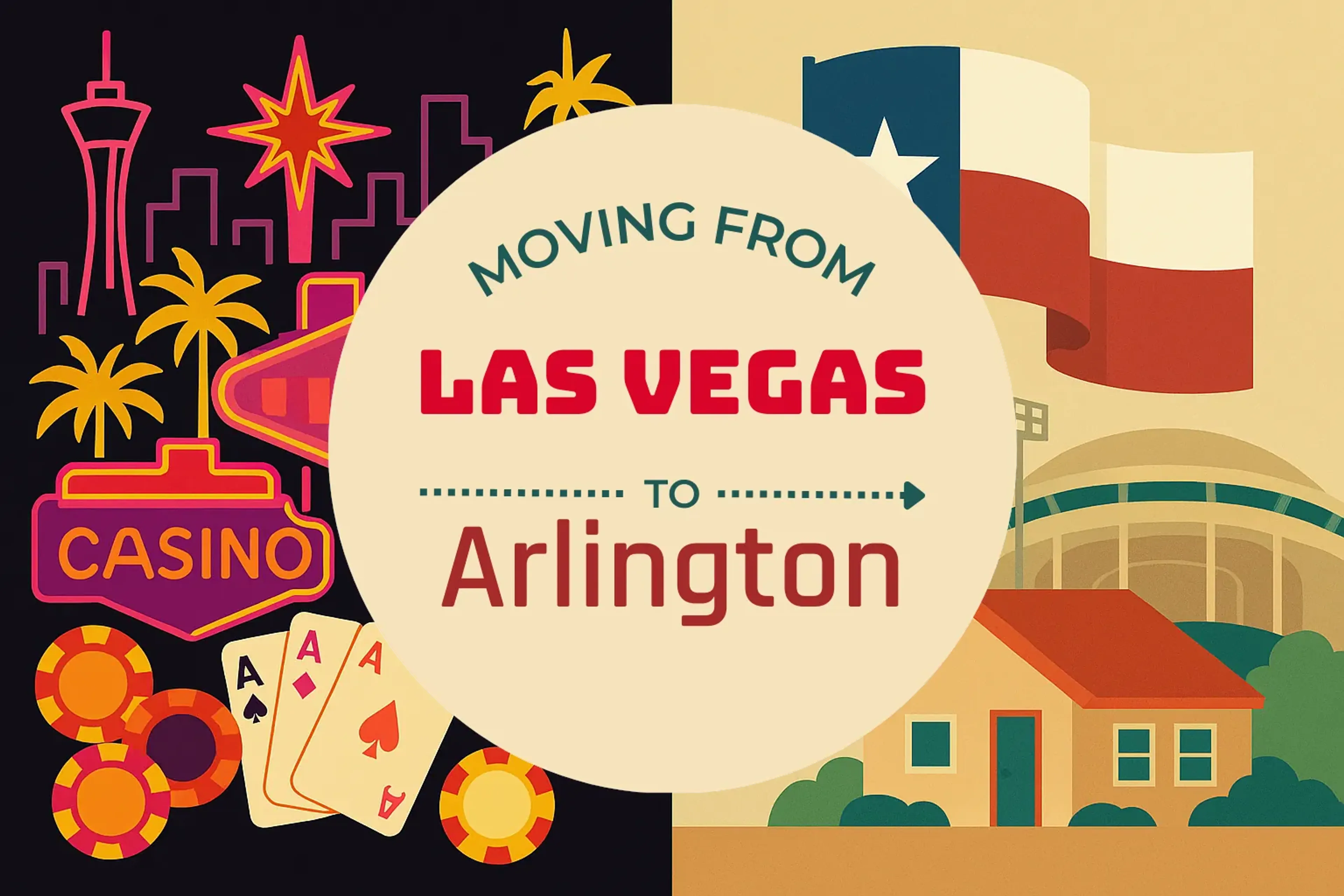 Side-by-side comparison of Las Vegas to Arlington moving companies
