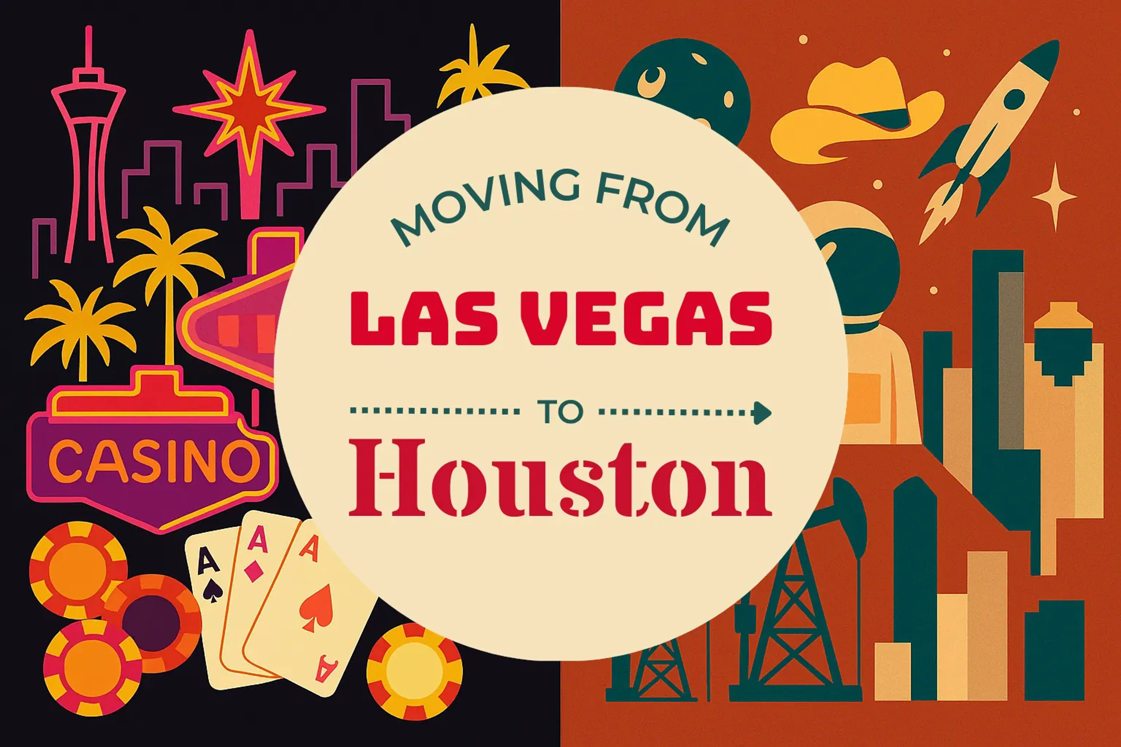 Side-by-side comparison of Las Vegas to Houston moving companies