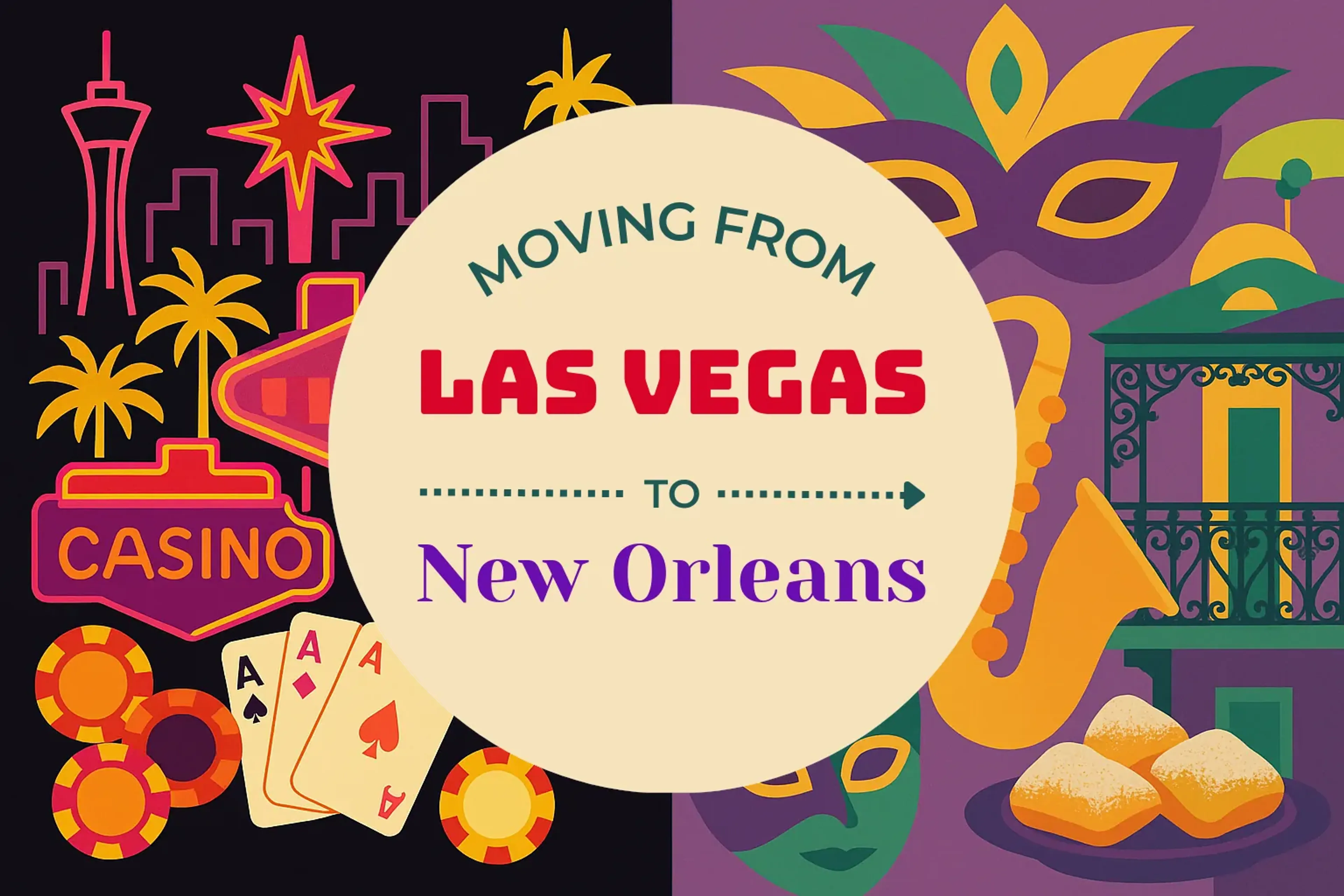 Side-by-side comparison of Las Vegas to New Orleans moving companies
