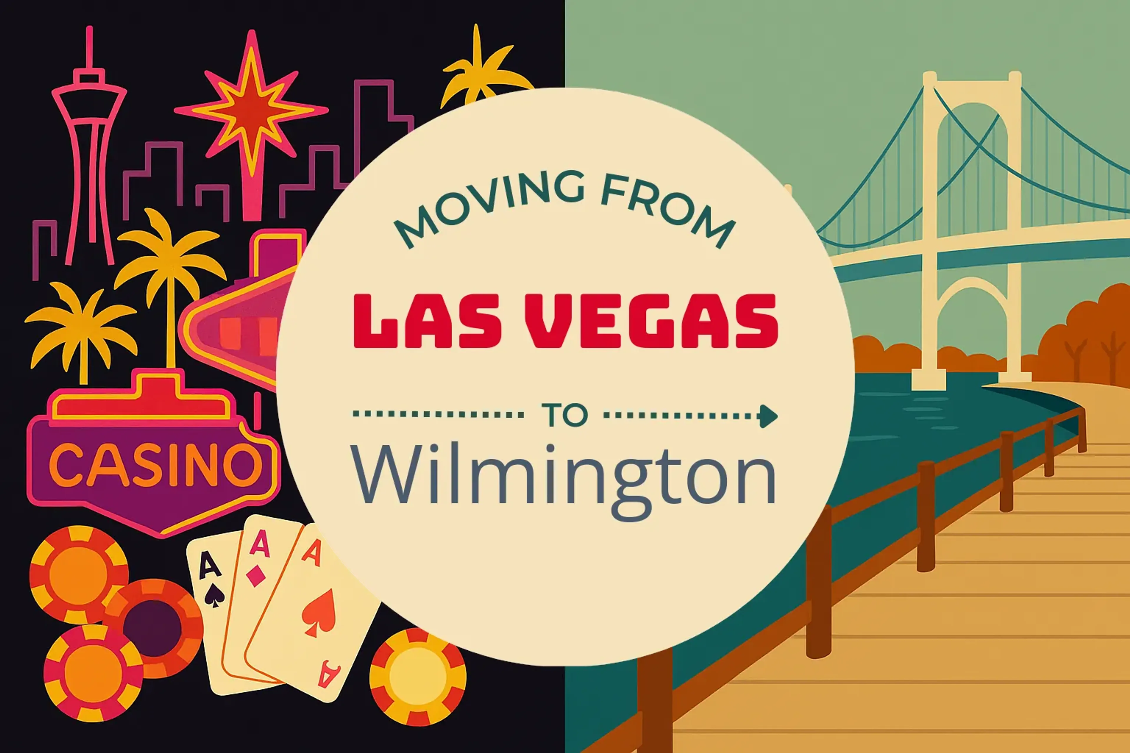 Side-by-side comparison of Las Vegas to Wilmington moving companies