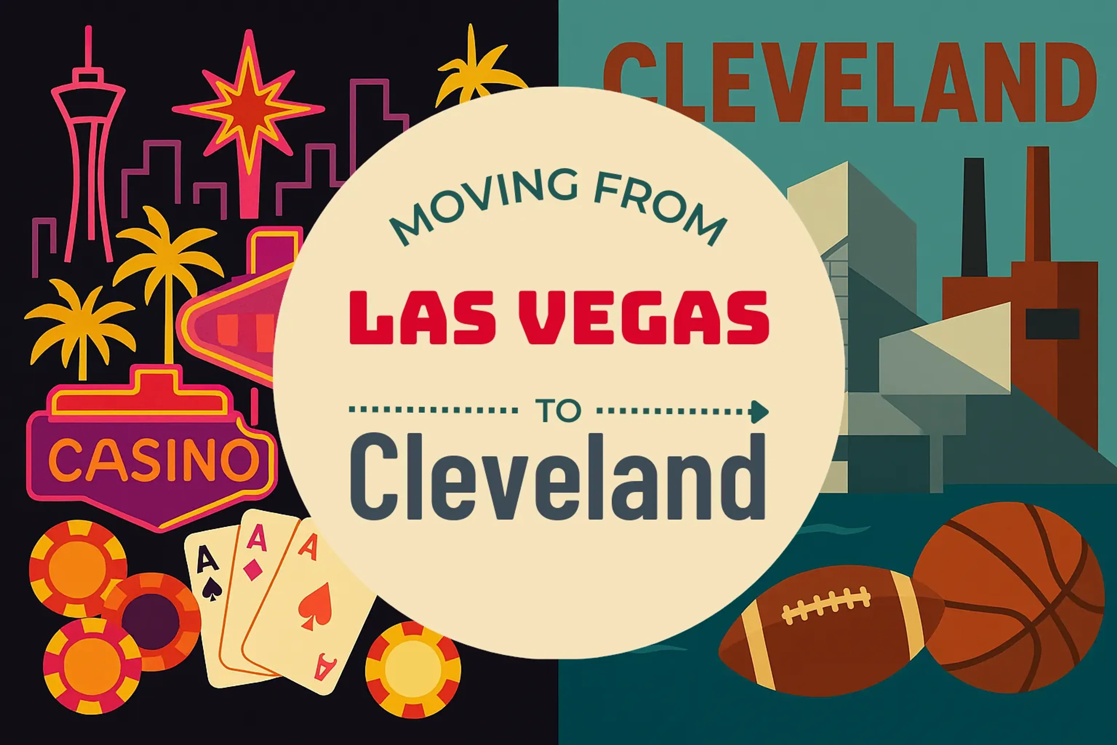 Side-by-side comparison of Las Vegas to Cleveland moving companies