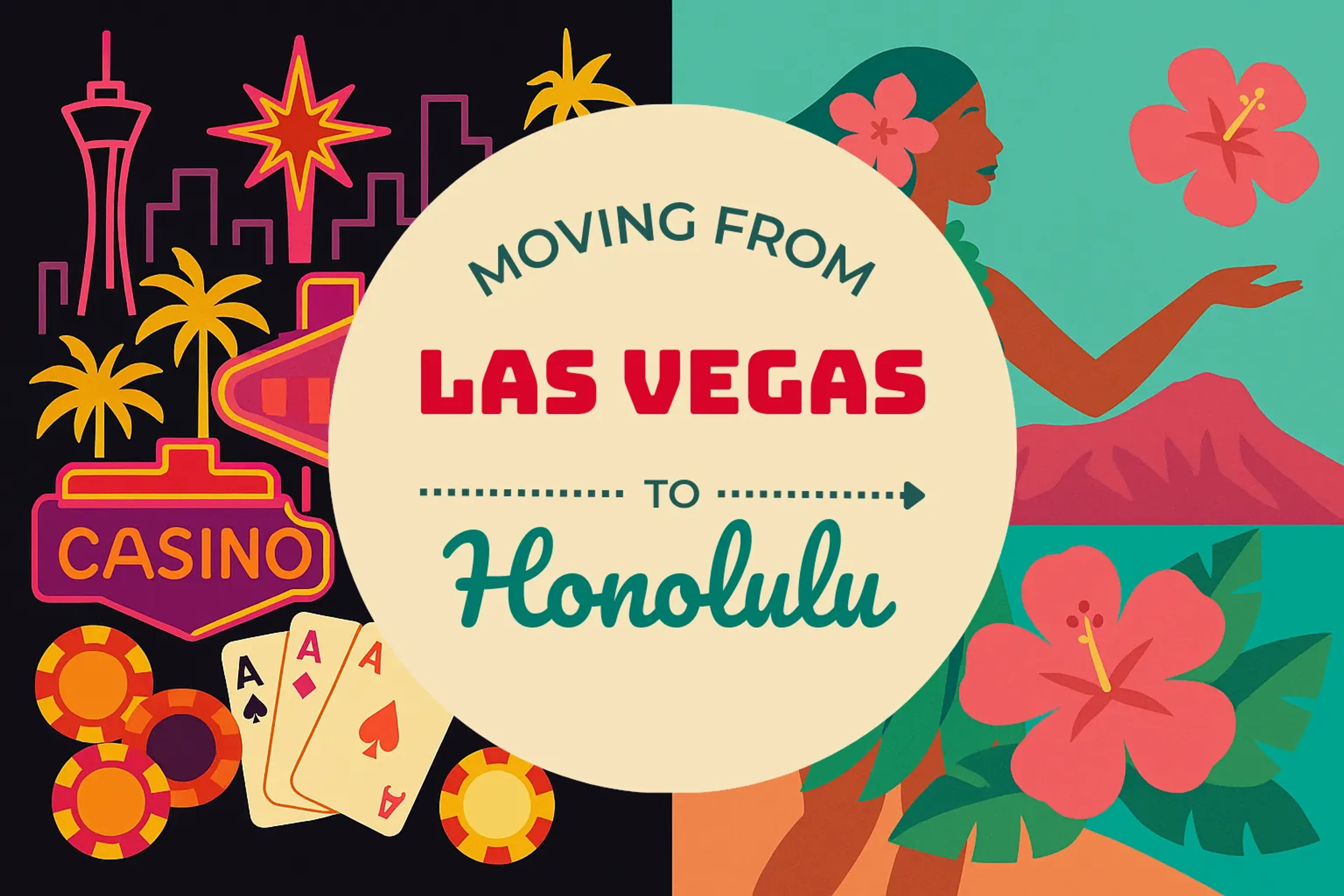 Side-by-side comparison of Las Vegas to Honolulu moving companies