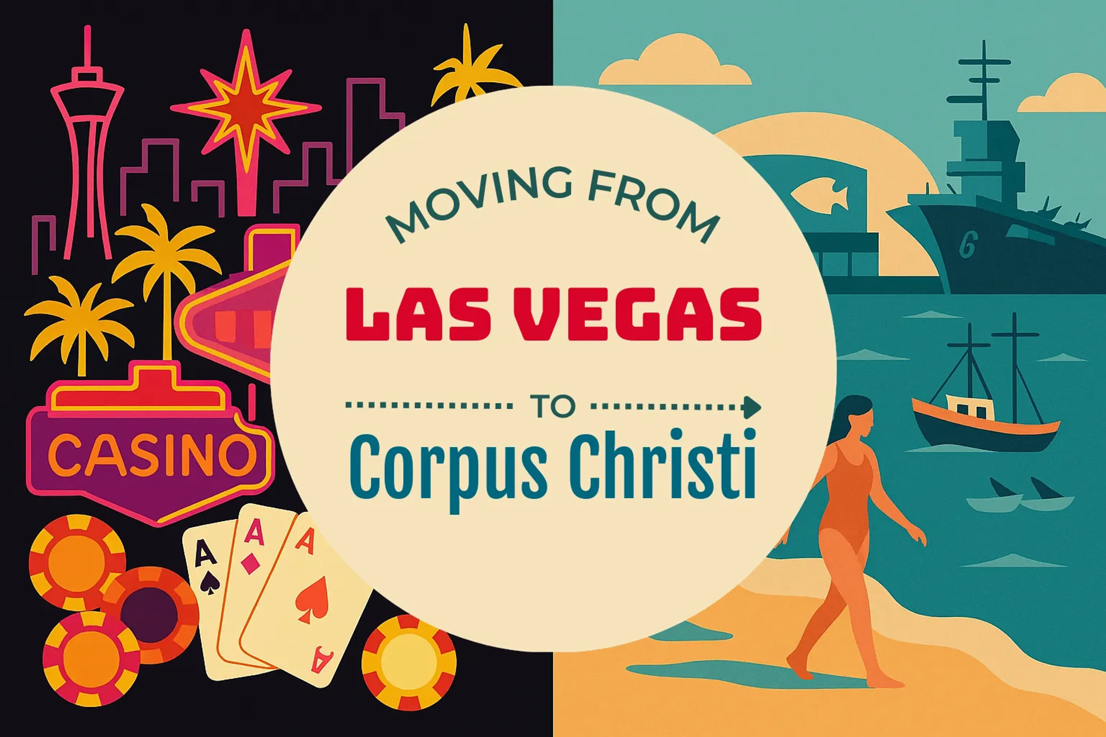 Side-by-side comparison of Las Vegas to Corpus Christi moving companies