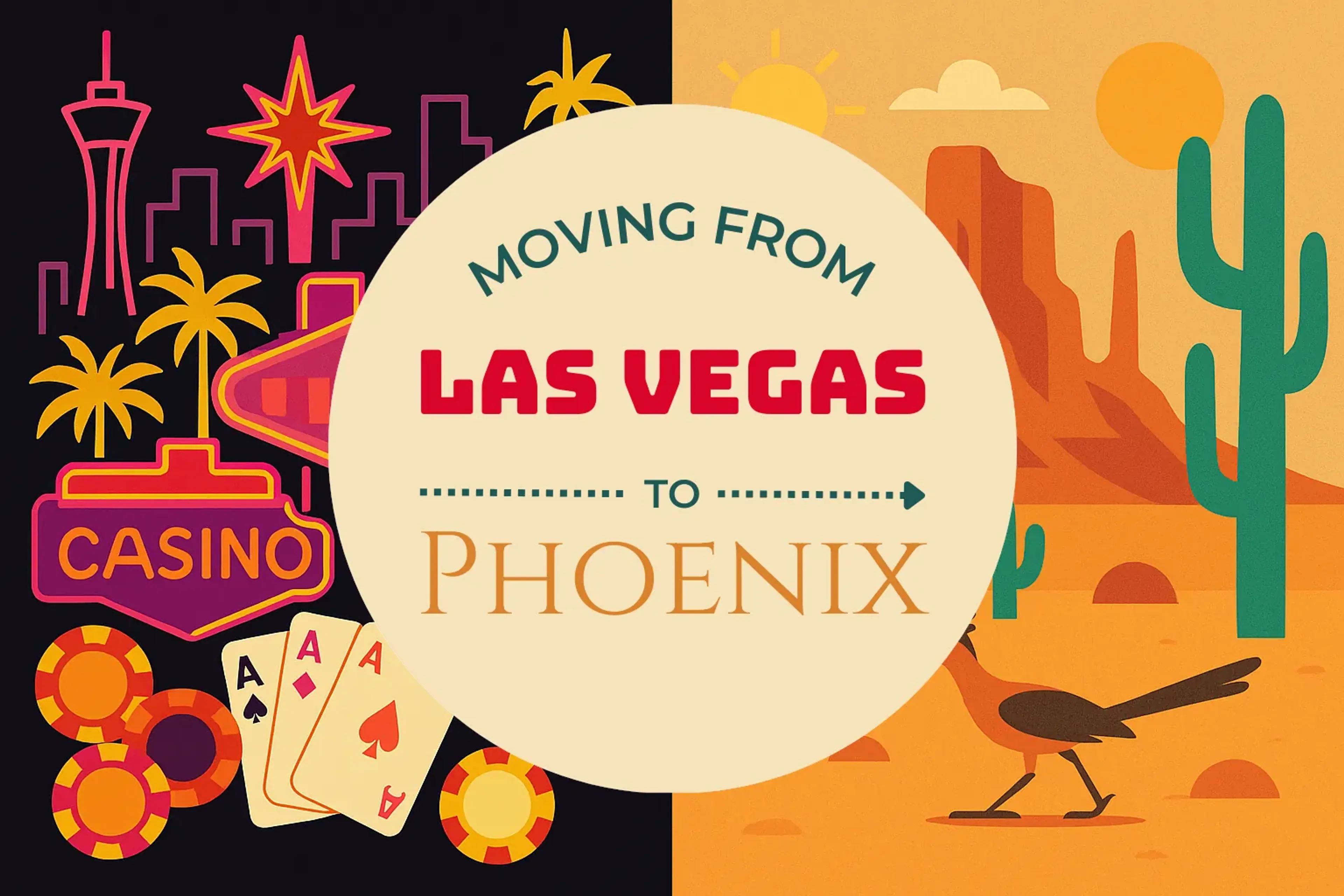 Side-by-side comparison of Las Vegas to Phoenix moving companies