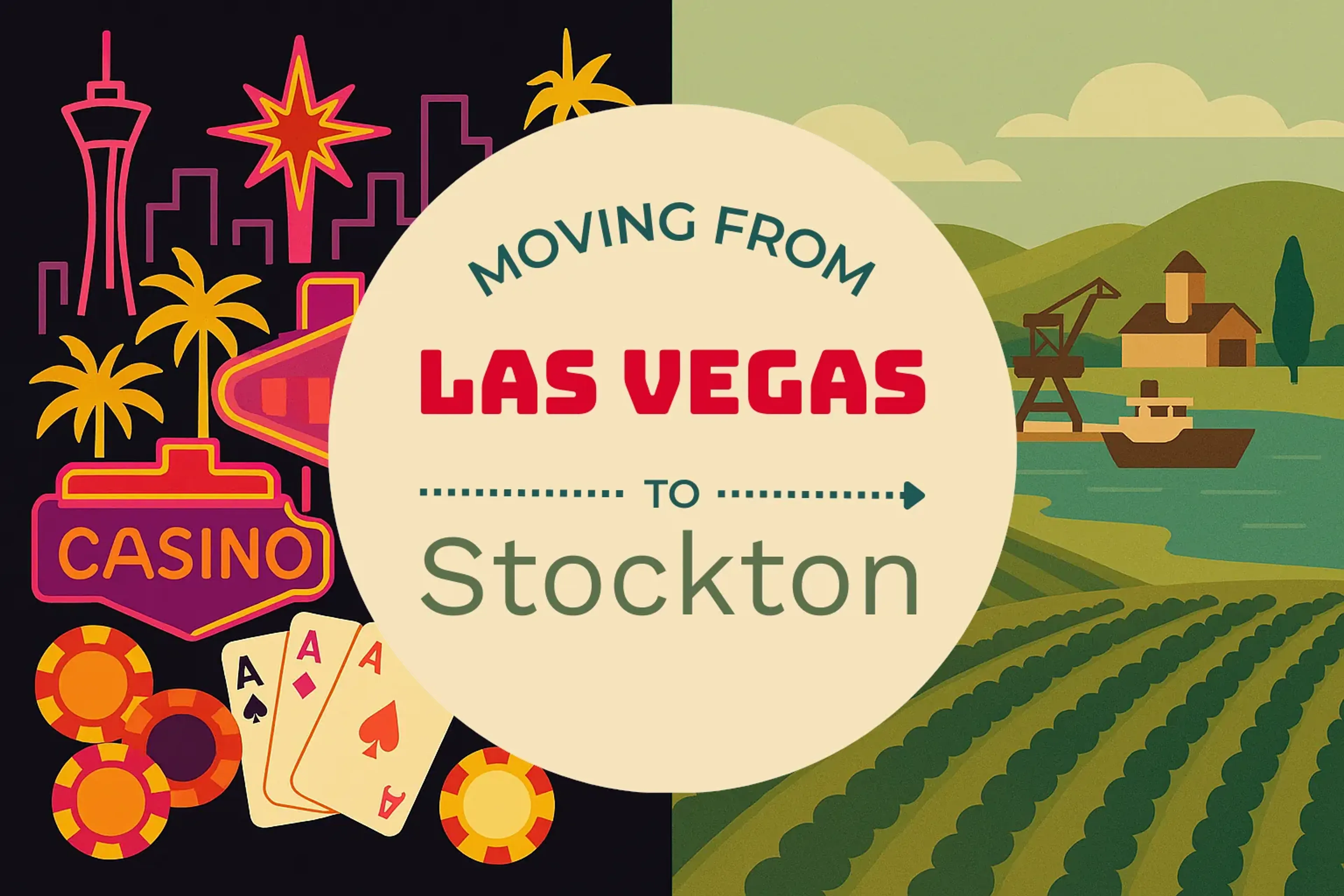 Side-by-side comparison of Las Vegas to Stockton moving companies