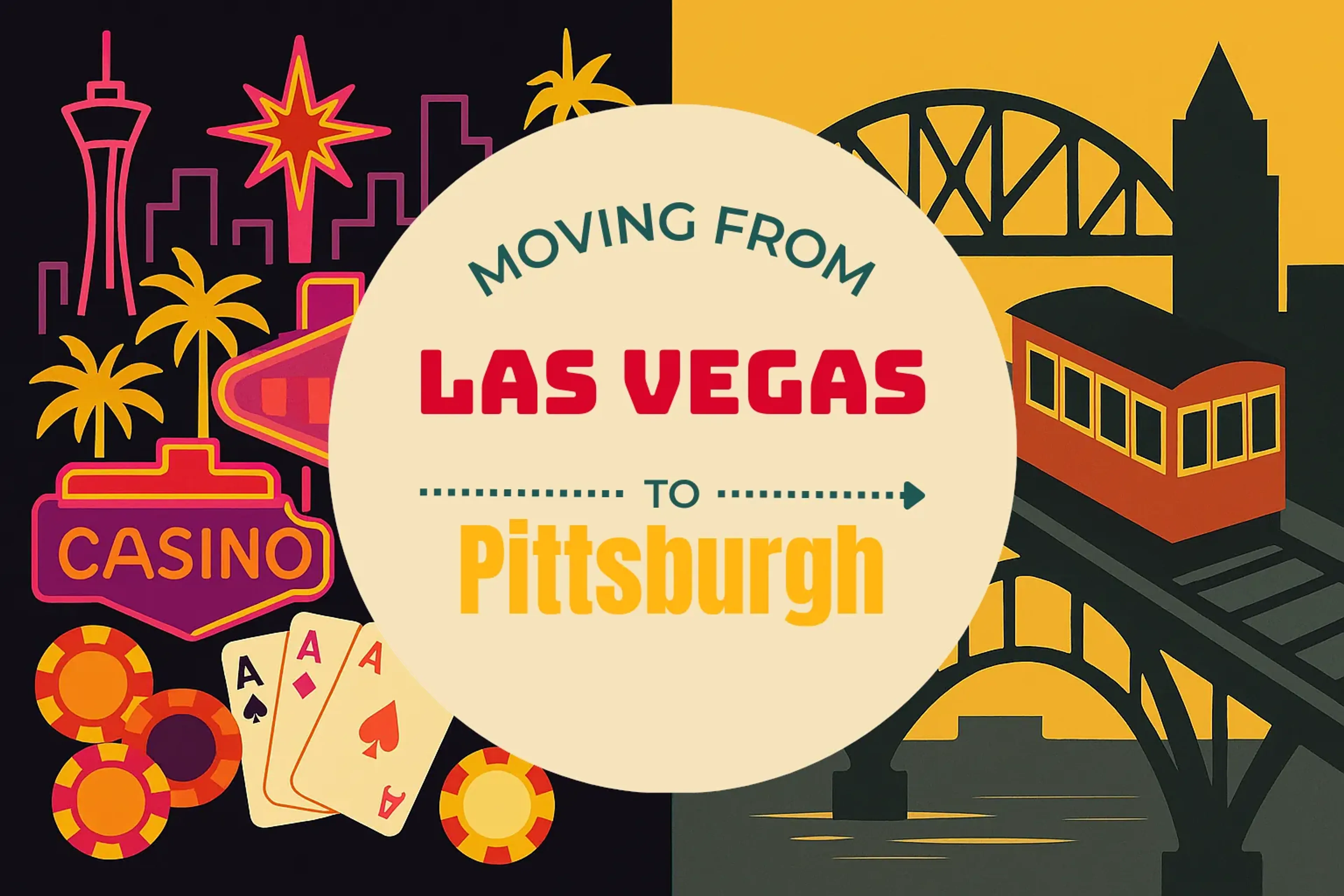 Side-by-side comparison of Las Vegas to Pittsburgh moving companies