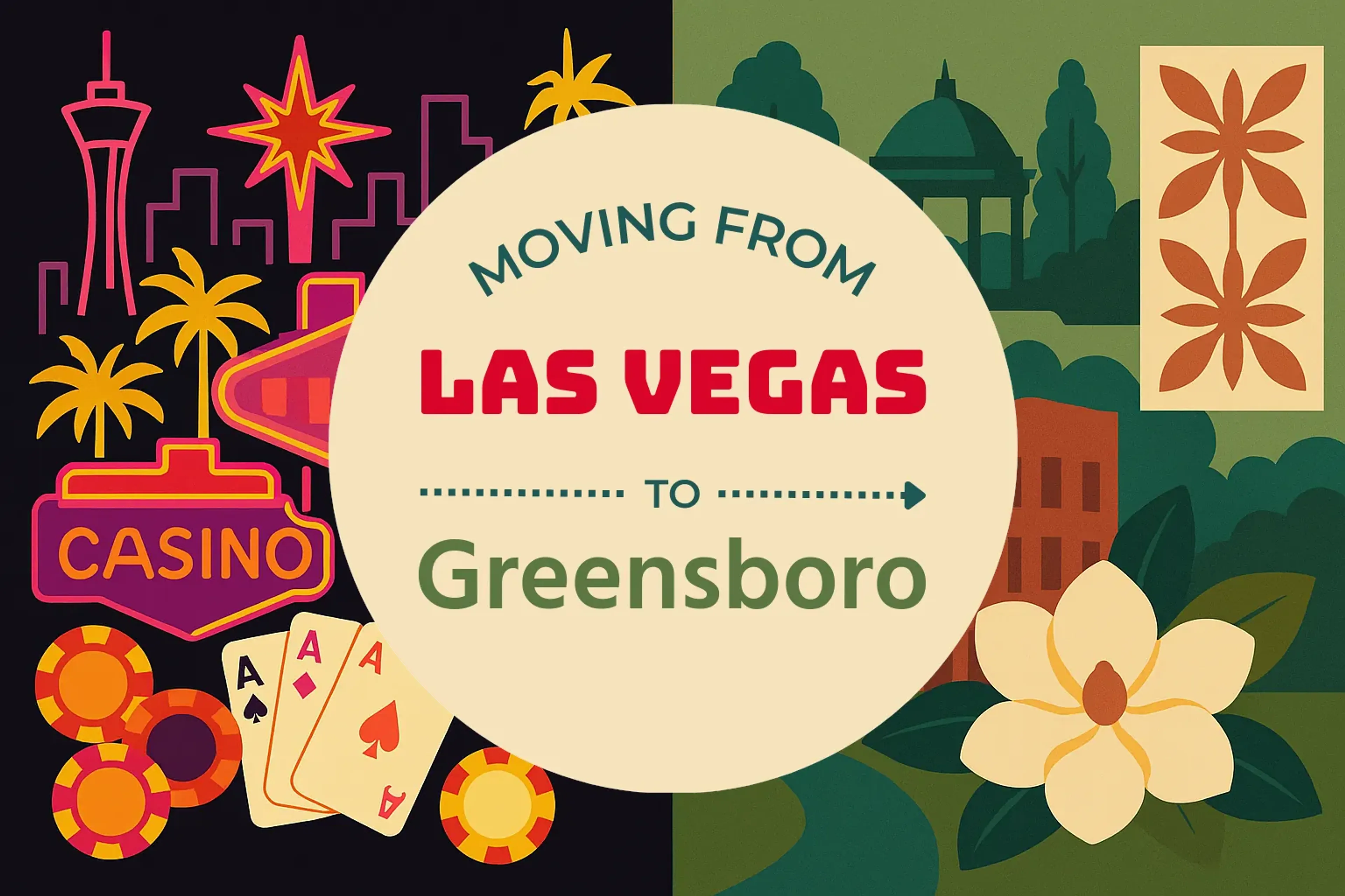 Side-by-side comparison of Las Vegas to Greensboro moving companies