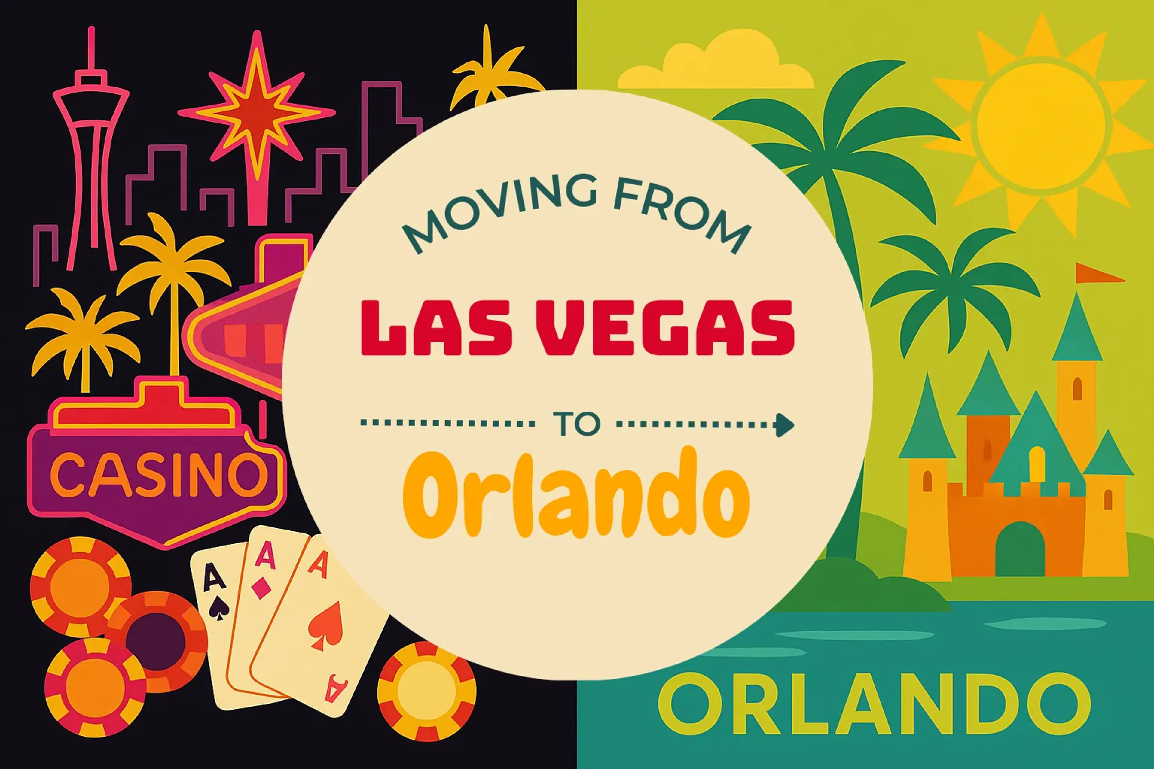 Side-by-side comparison of Las Vegas to Orlando moving companies