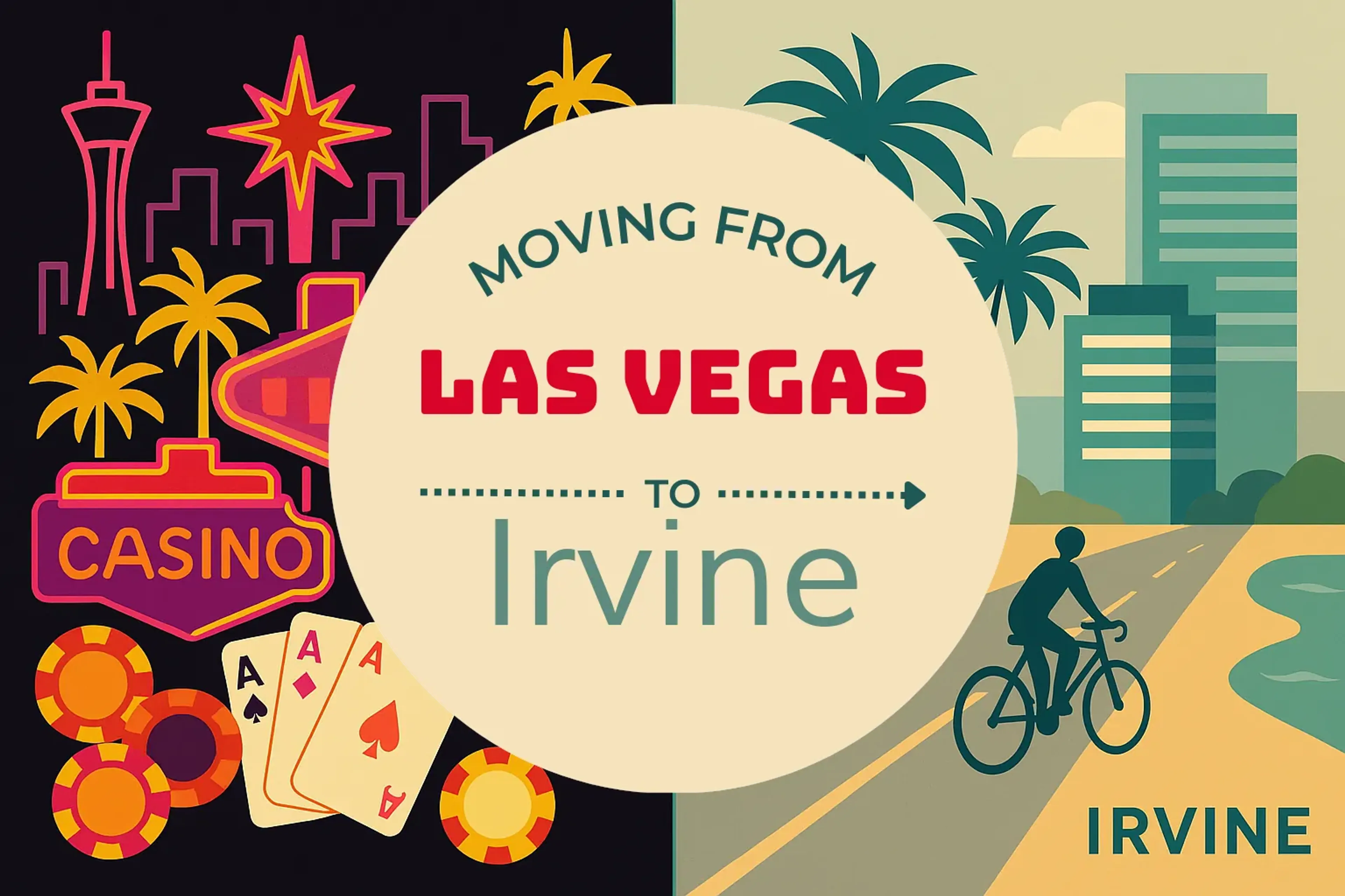 Side-by-side comparison of Las Vegas to Irvine moving companies