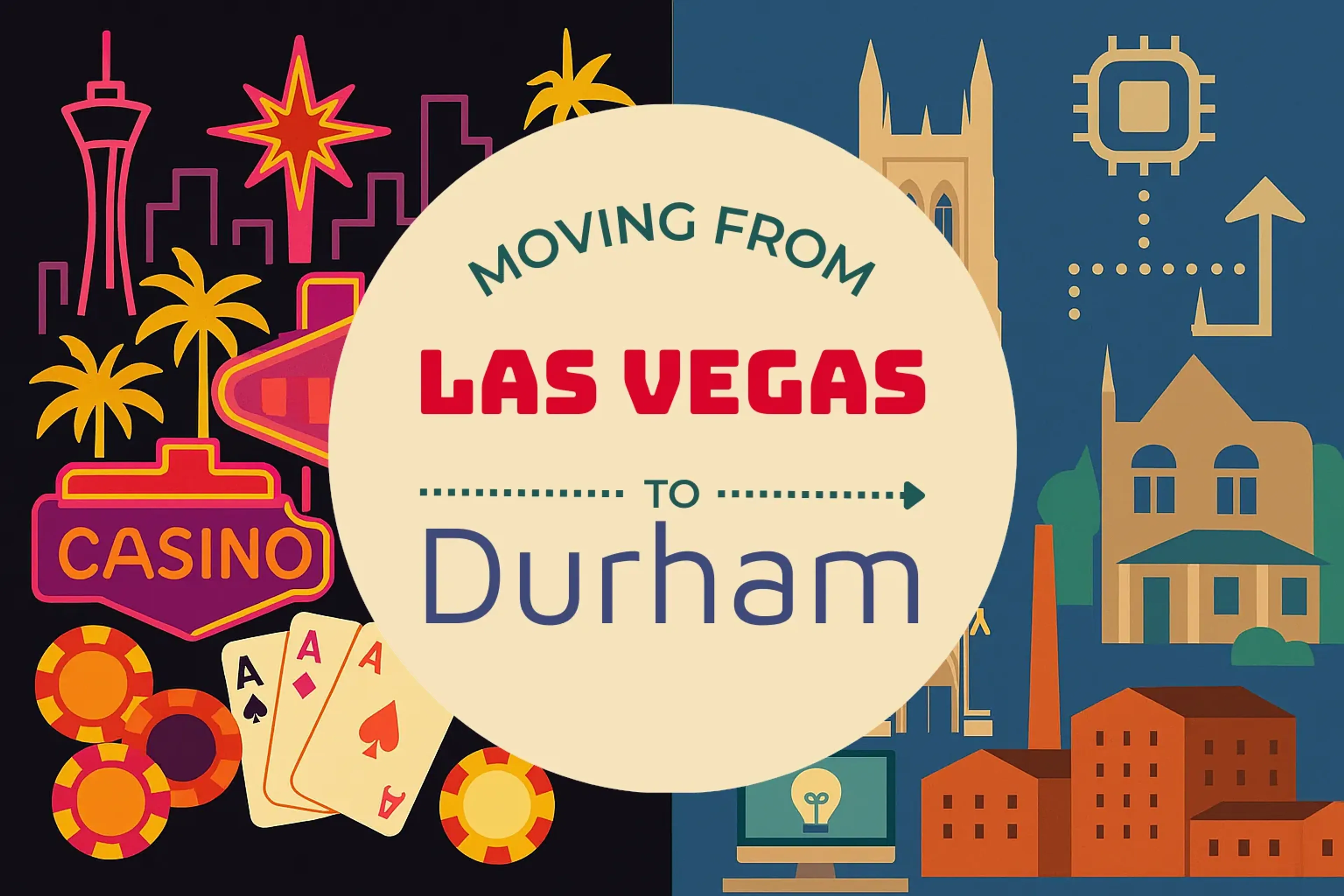 Side-by-side comparison of Las Vegas to Durham moving companies