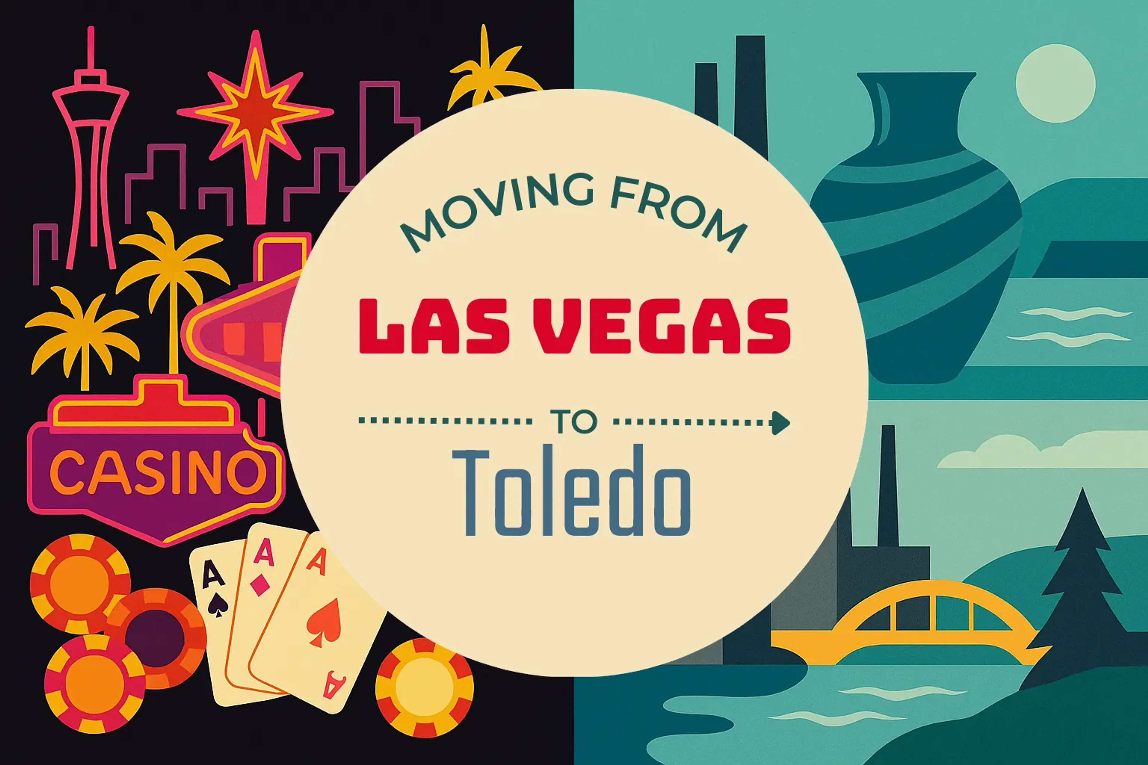 Side-by-side comparison of Las Vegas to Toledo moving companies