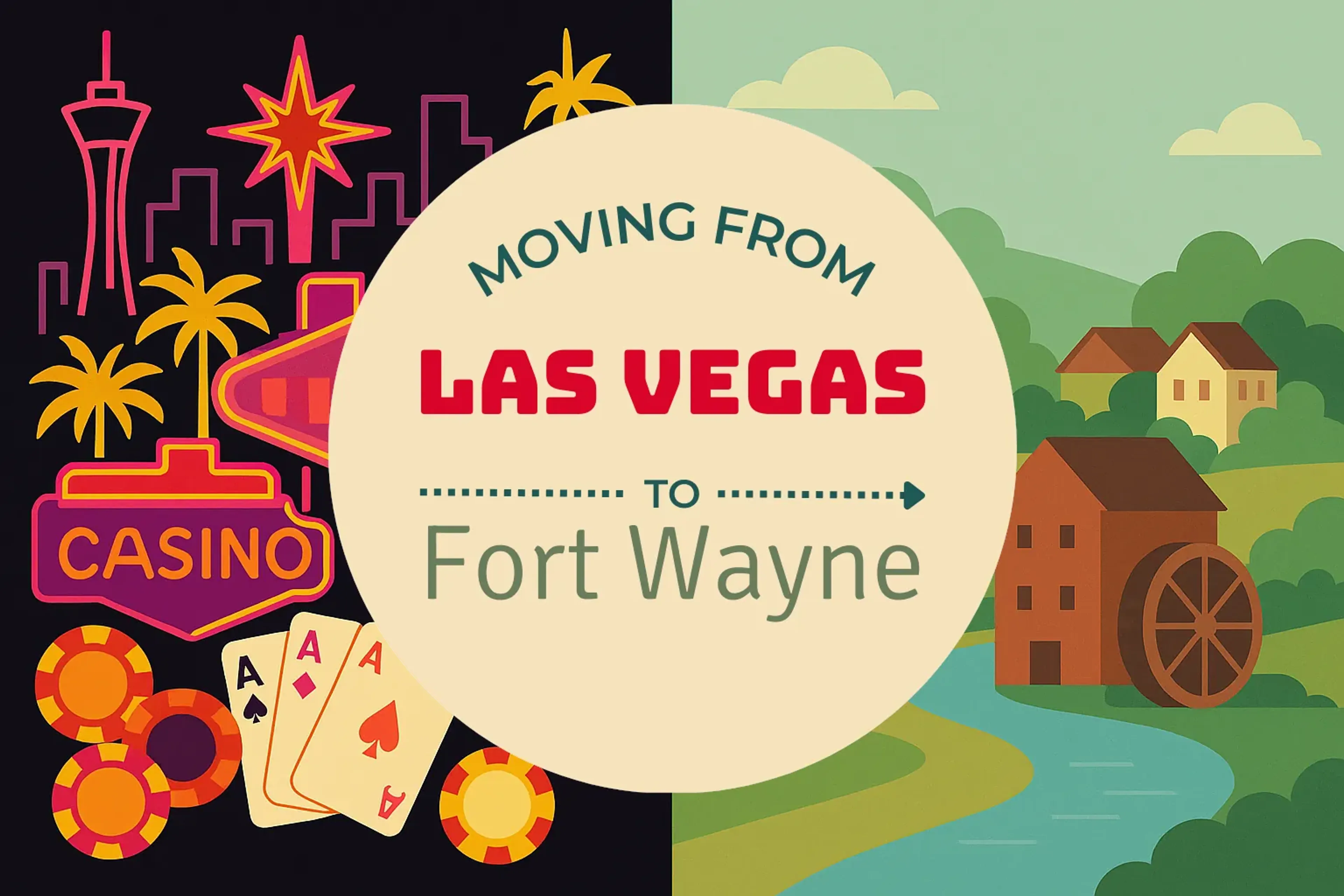 Side-by-side comparison of Las Vegas to Fort Wayne moving companies