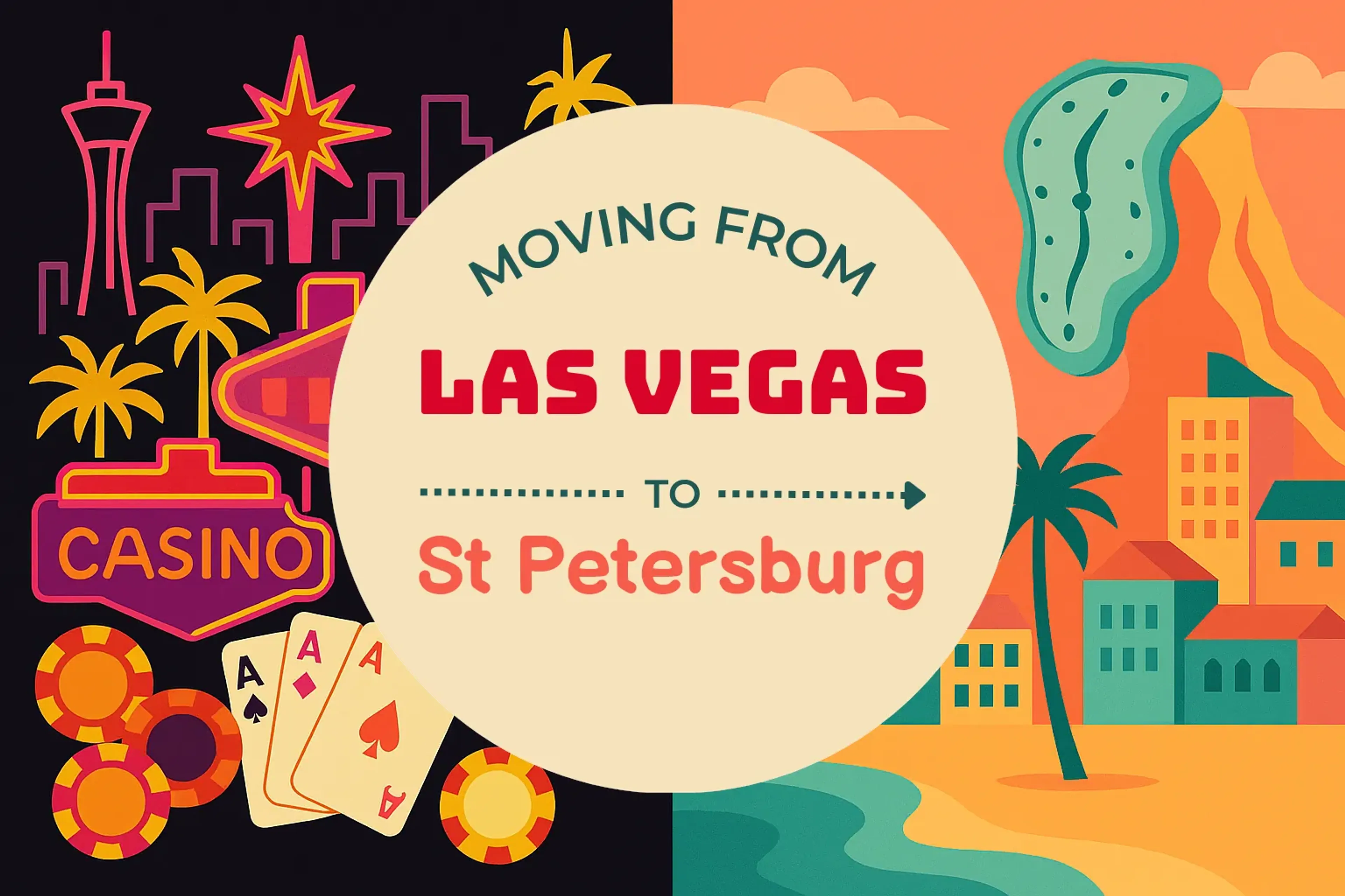 Side-by-side comparison of Las Vegas to St. Petersburg moving companies