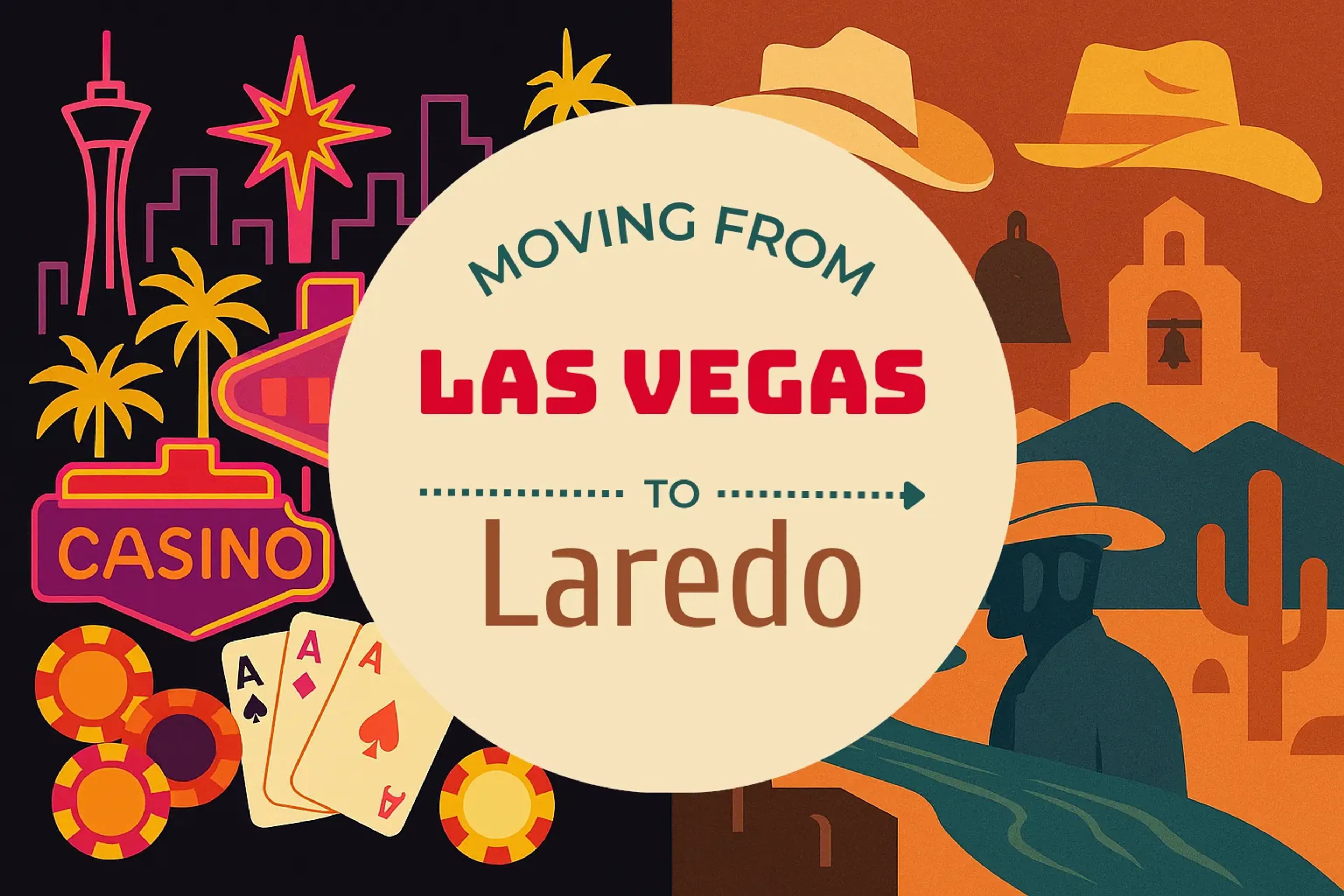 Side-by-side comparison of Las Vegas to Laredo moving companies