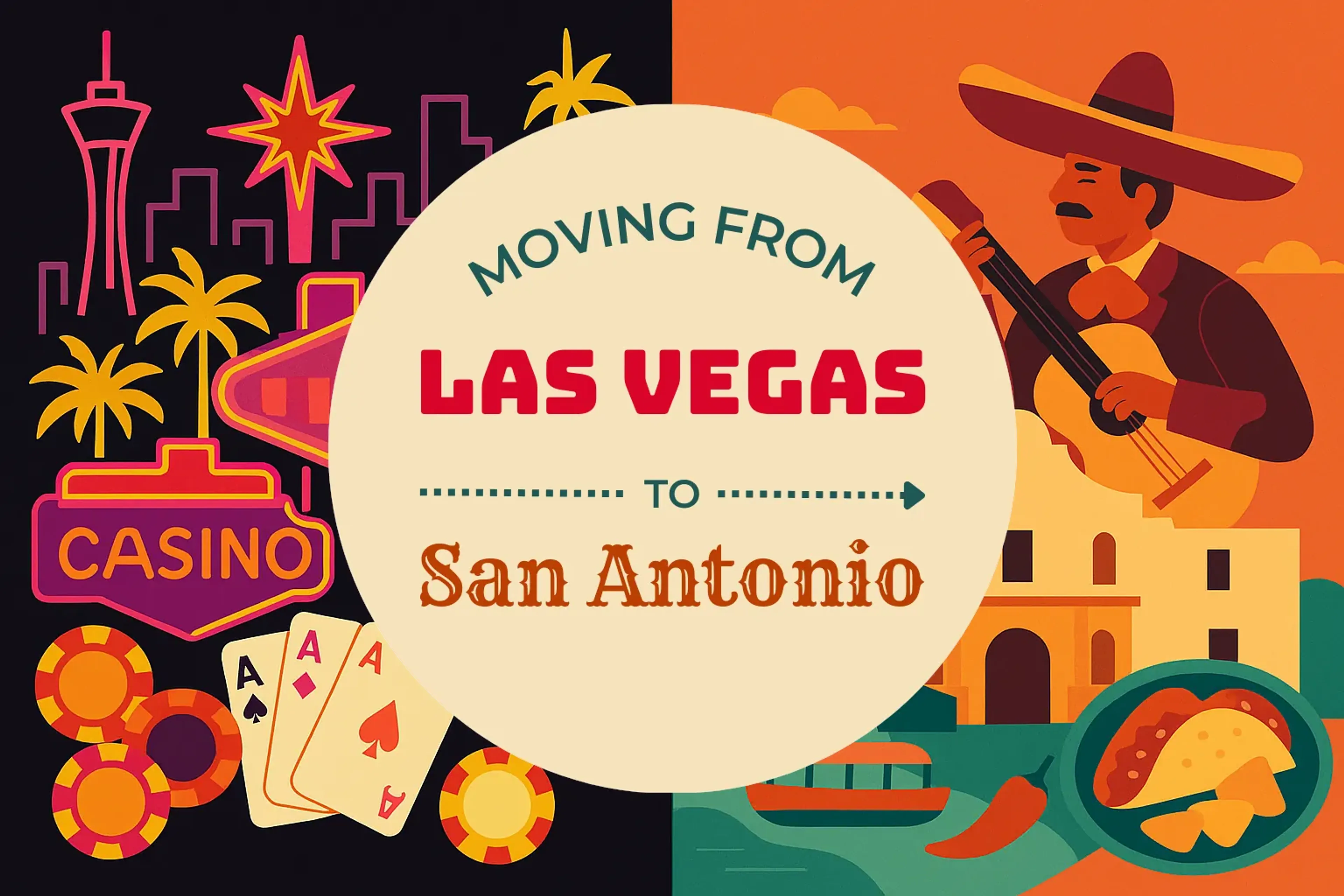 Side-by-side comparison of Las Vegas to San Antonio moving companies
