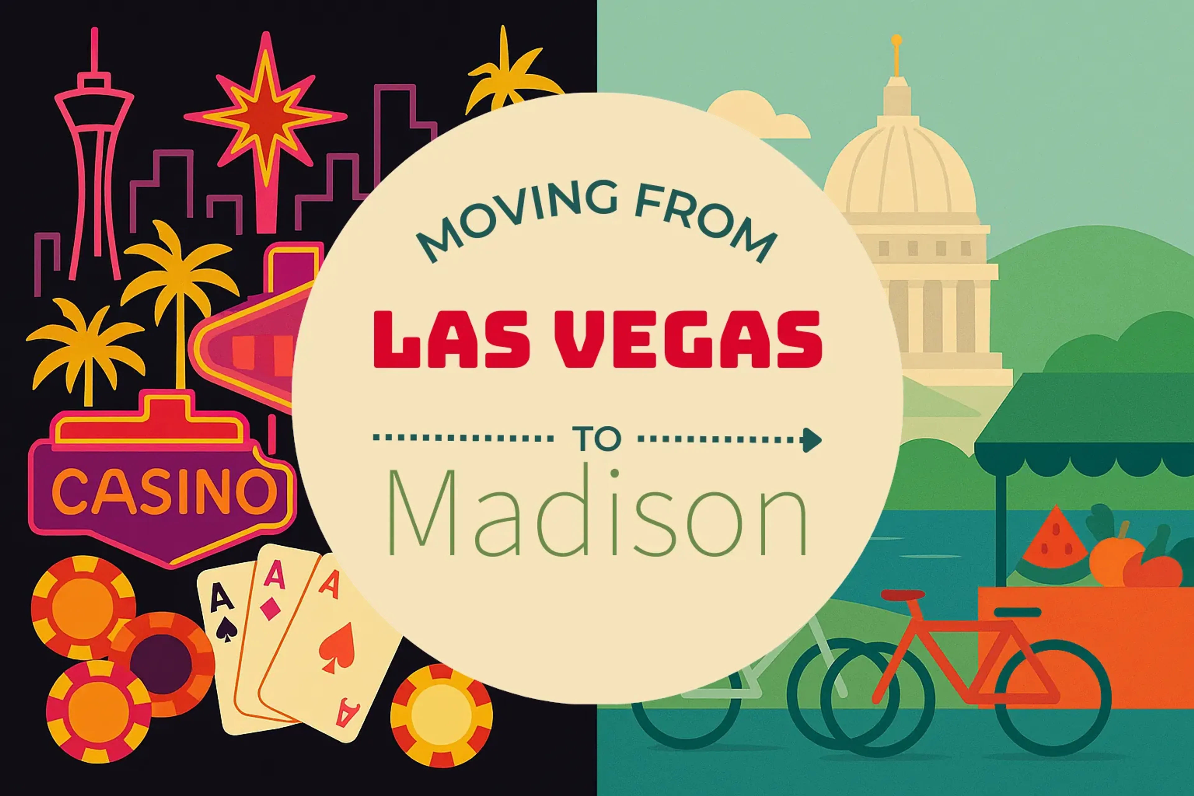 Side-by-side comparison of Las Vegas to Madison moving companies
