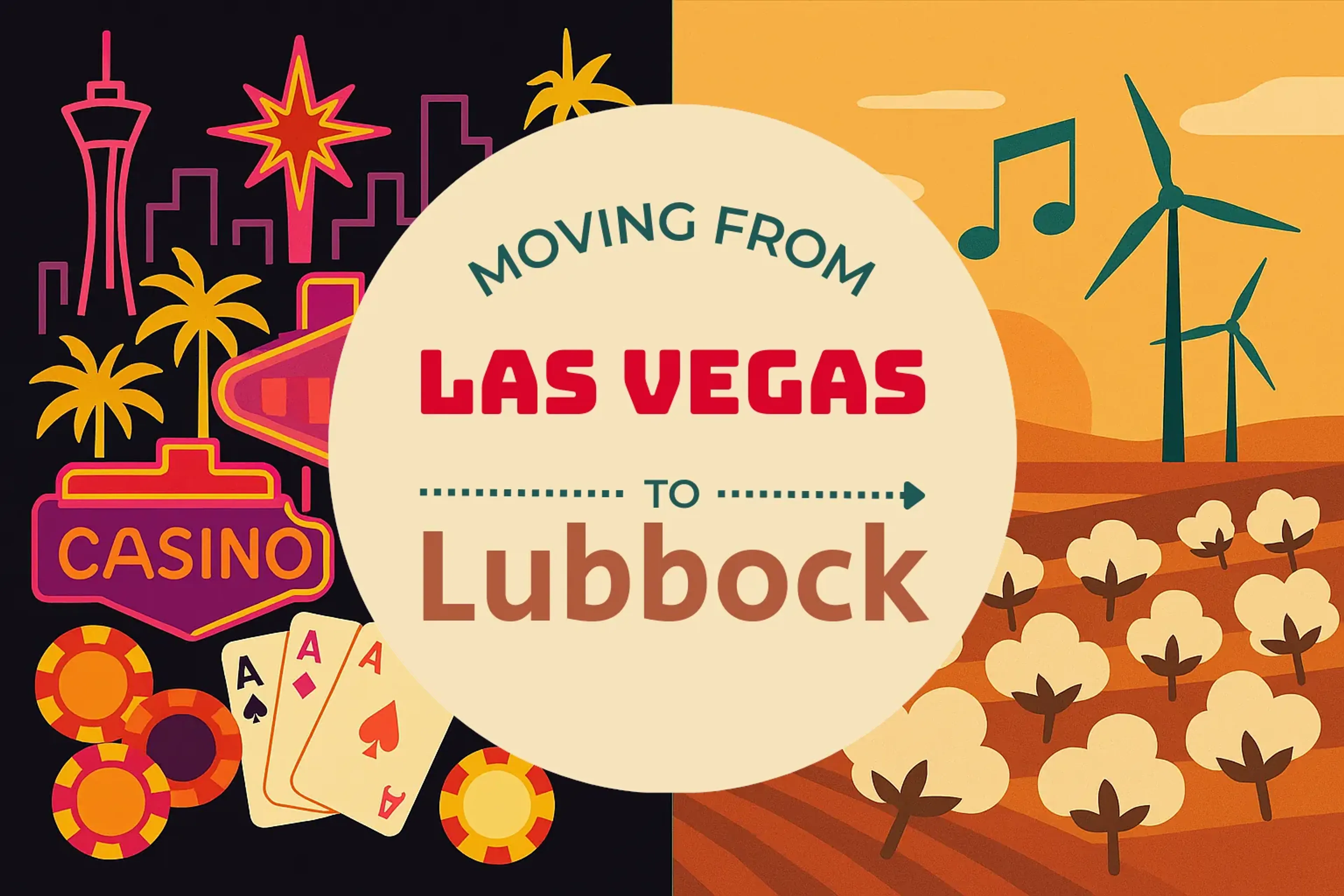 Side-by-side comparison of Las Vegas to Lubbock moving companies