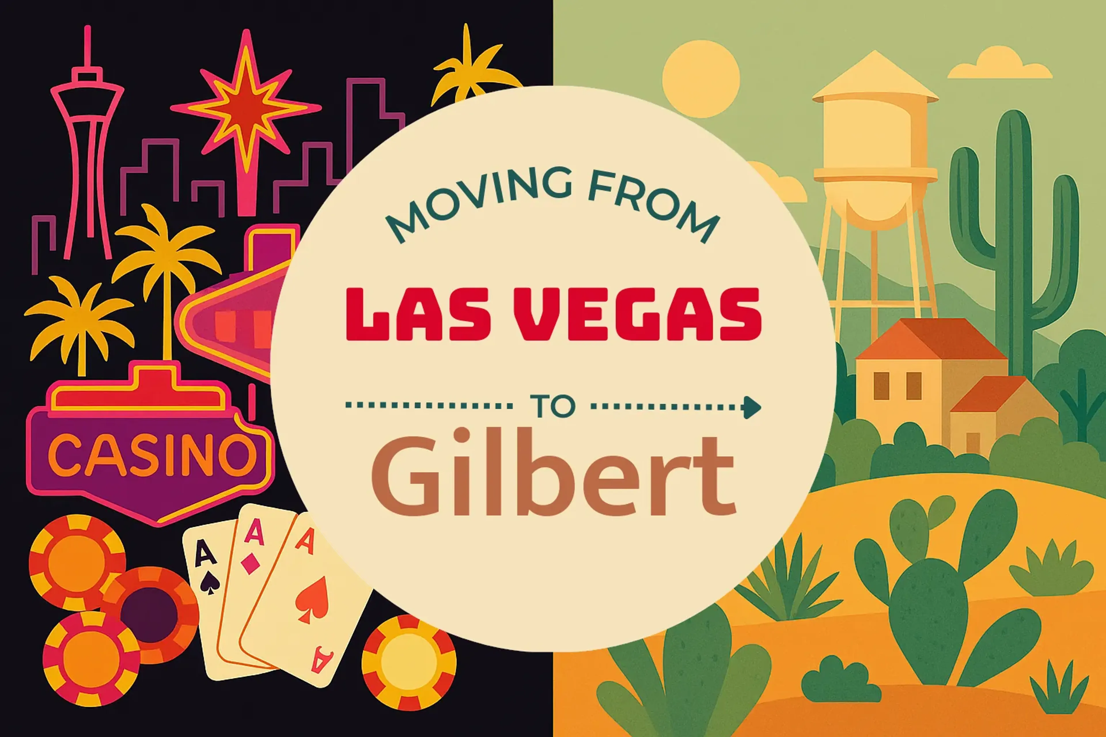 Side-by-side comparison of Las Vegas to Gilbert moving companies