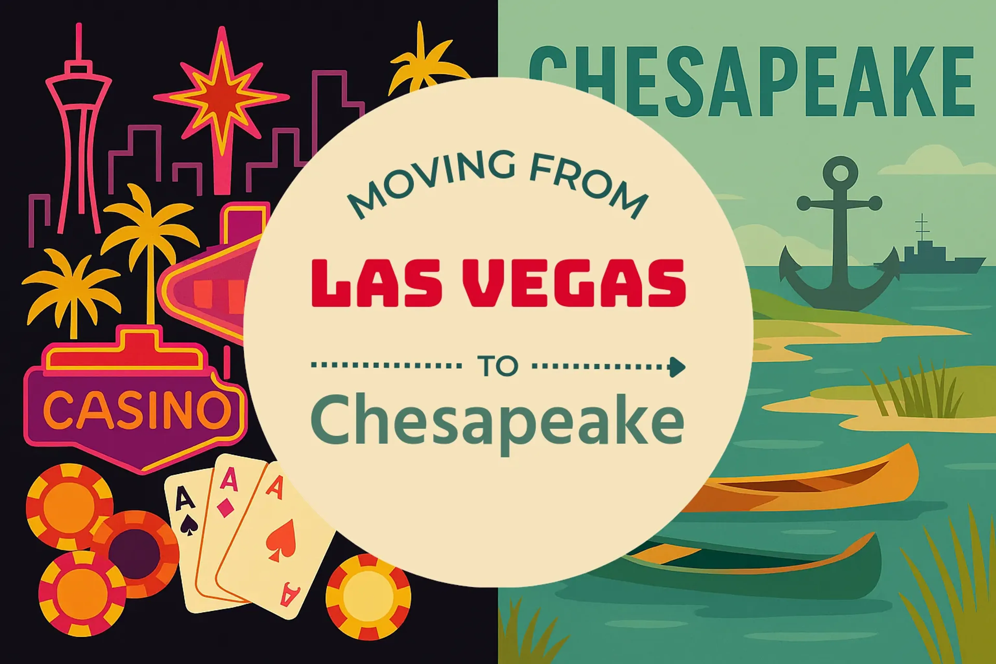 Side-by-side comparison of Las Vegas to Chesapeake moving companies
