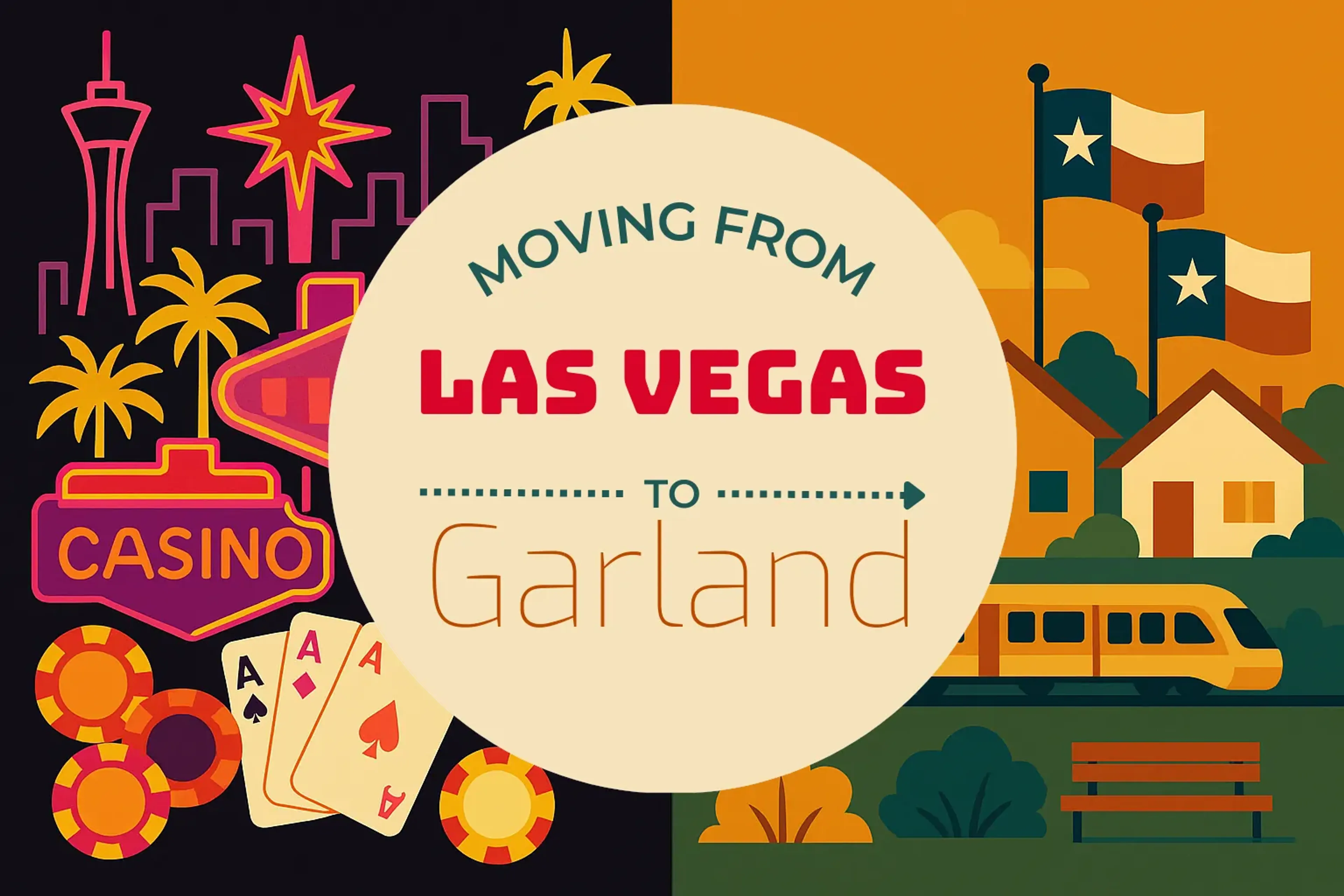 Side-by-side comparison of Las Vegas to Garland moving companies