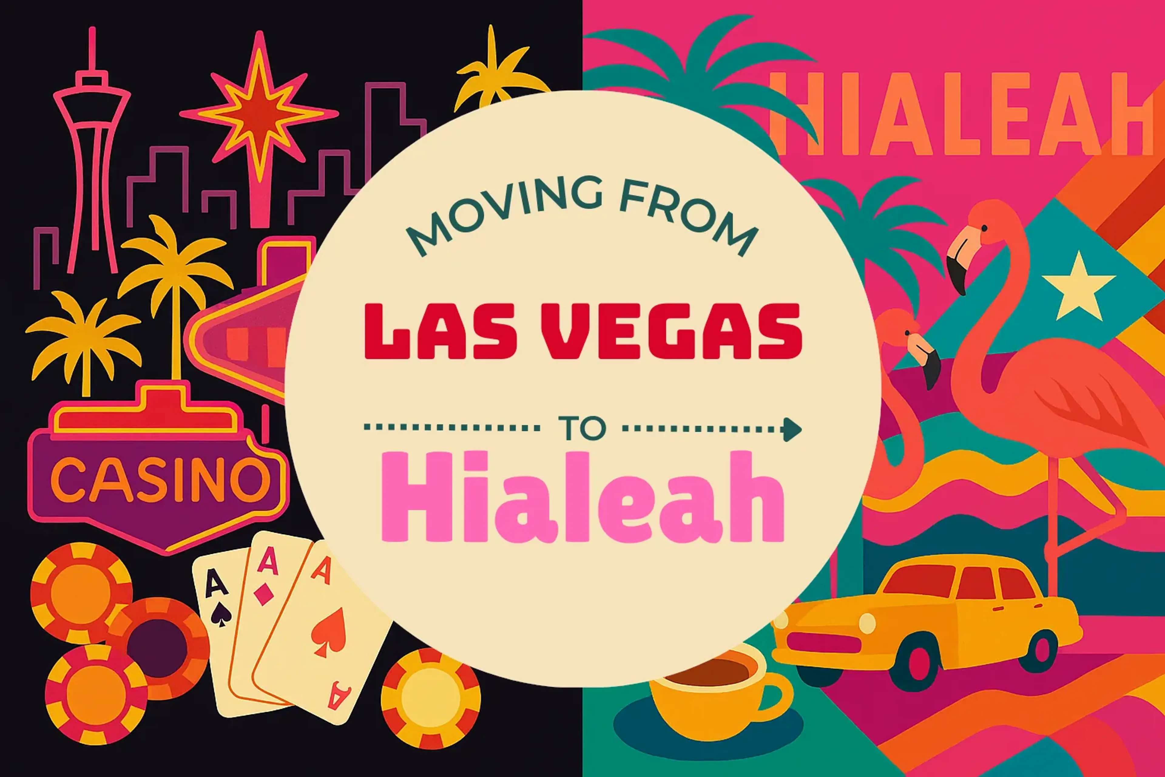 Side-by-side comparison of Las Vegas to Hialeah moving companies