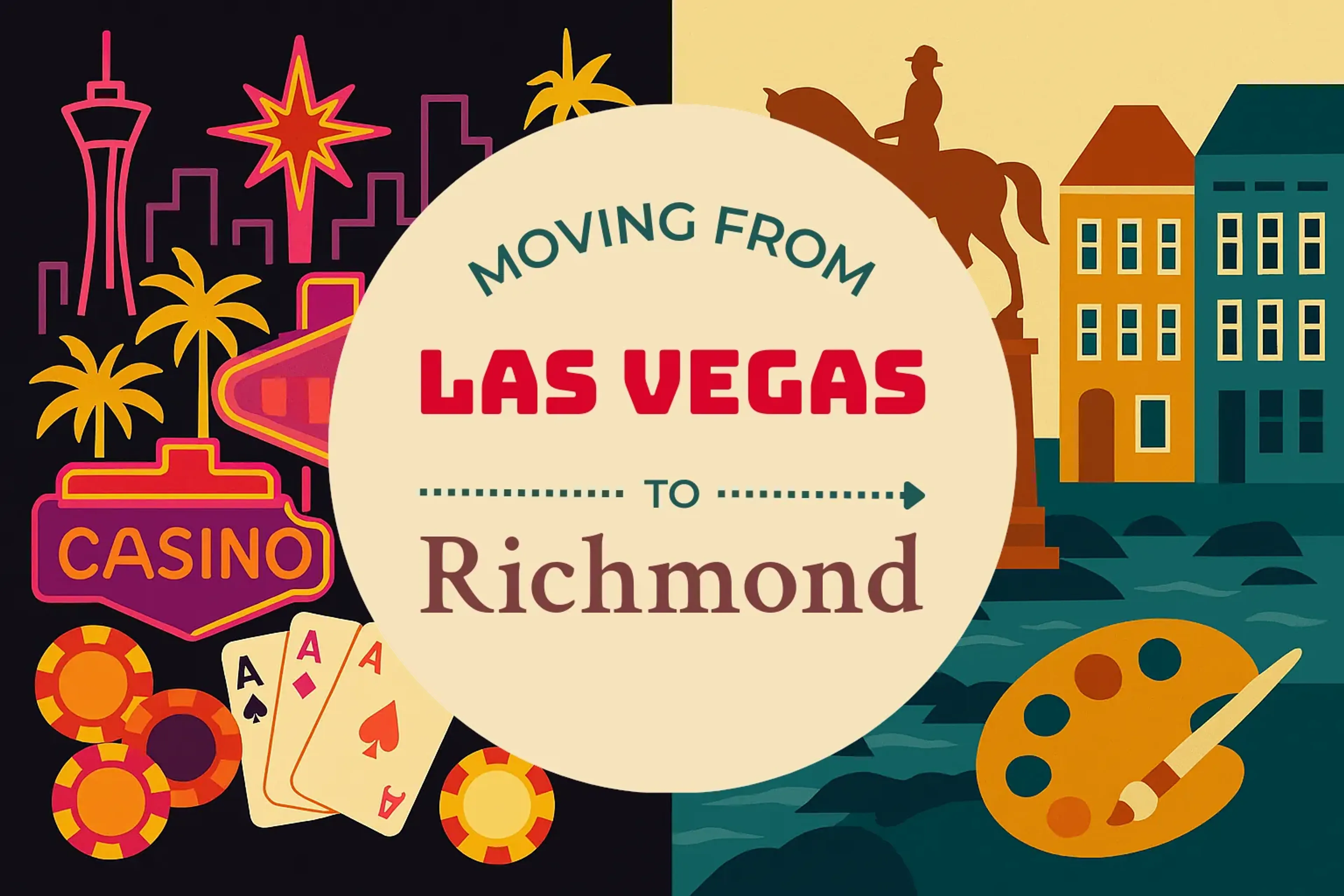 Side-by-side comparison of Las Vegas to Richmond moving companies