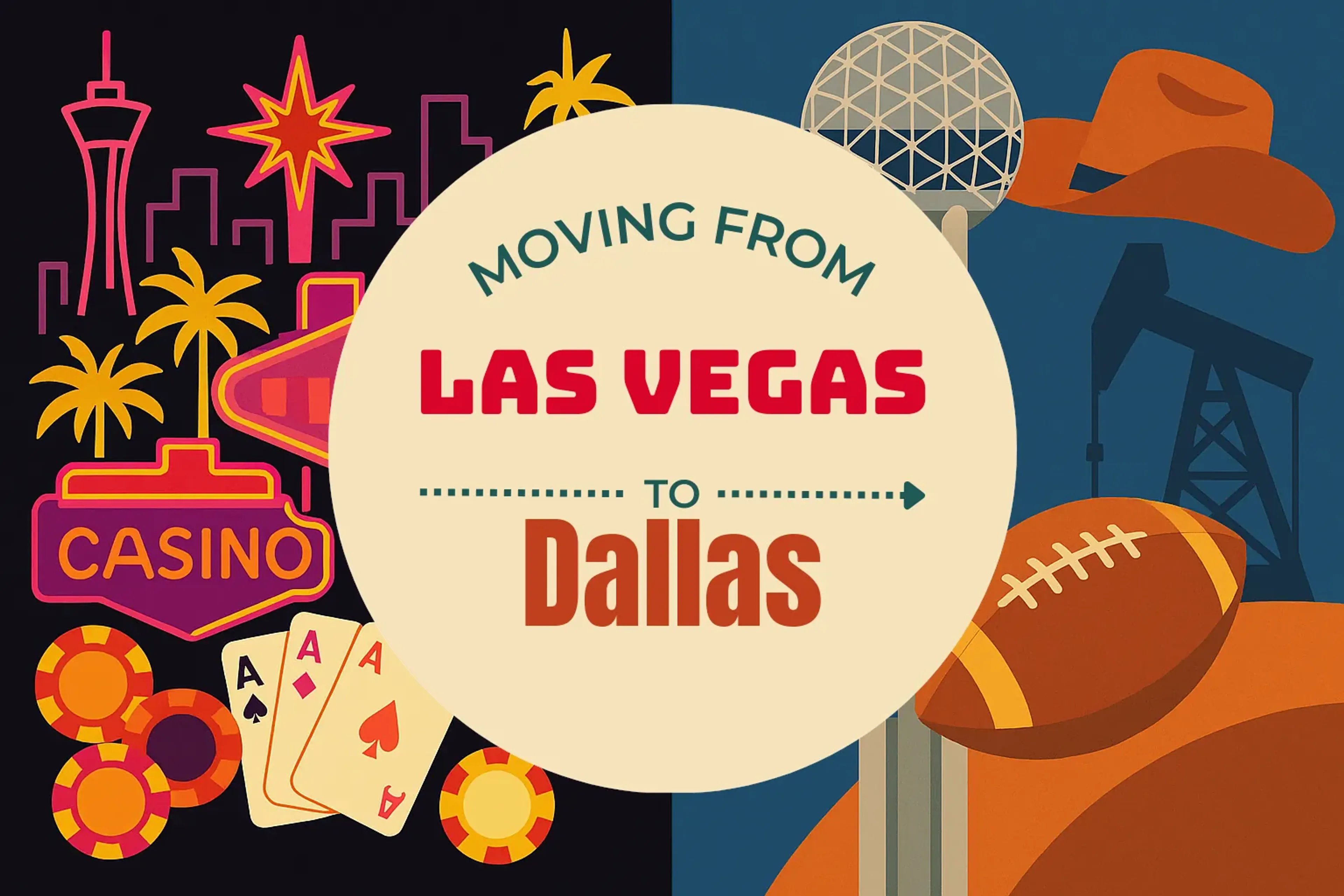 Side-by-side comparison of Las Vegas to Dallas moving companies
