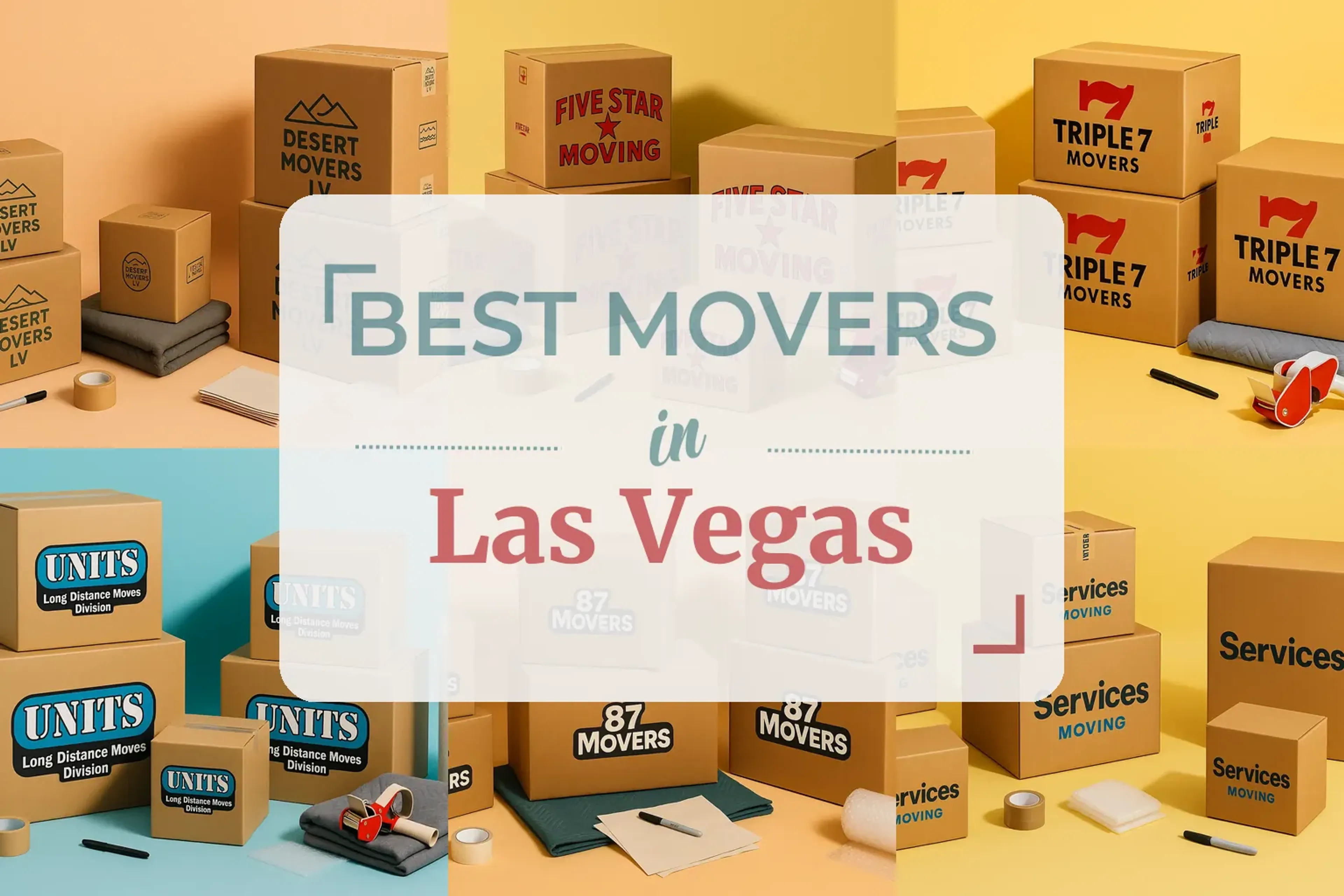 Side-by-side comparison of Las Vegas moving companies