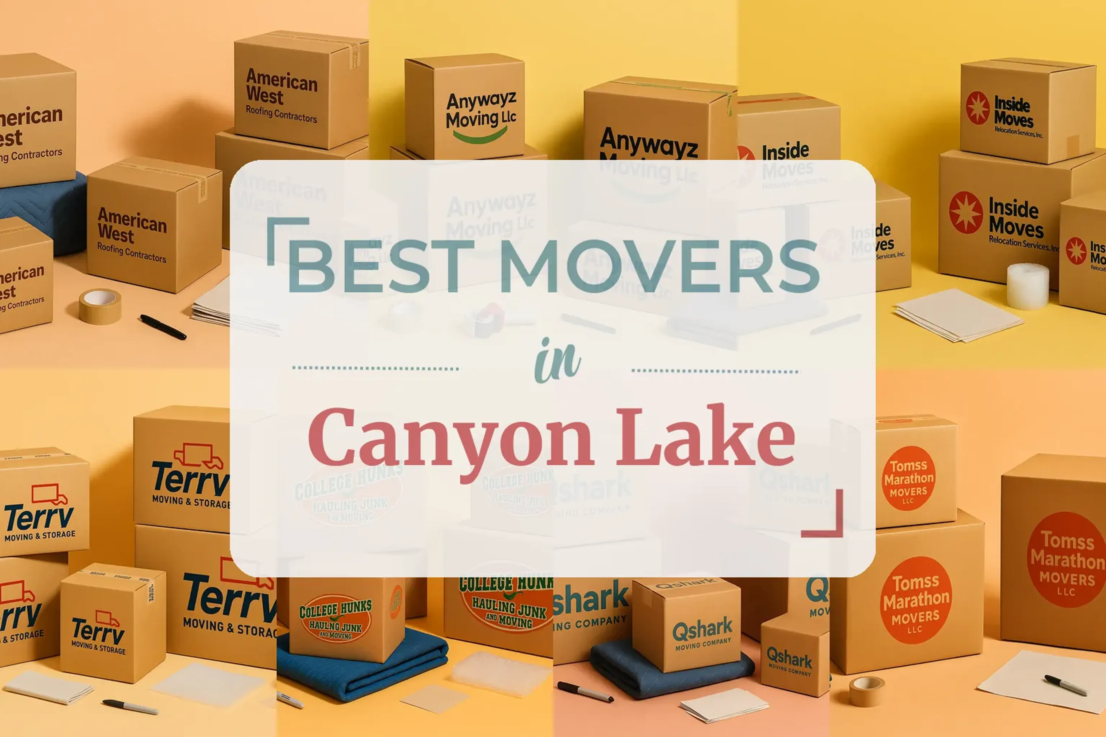 Side-by-side comparison of Canyon Lake moving companies
