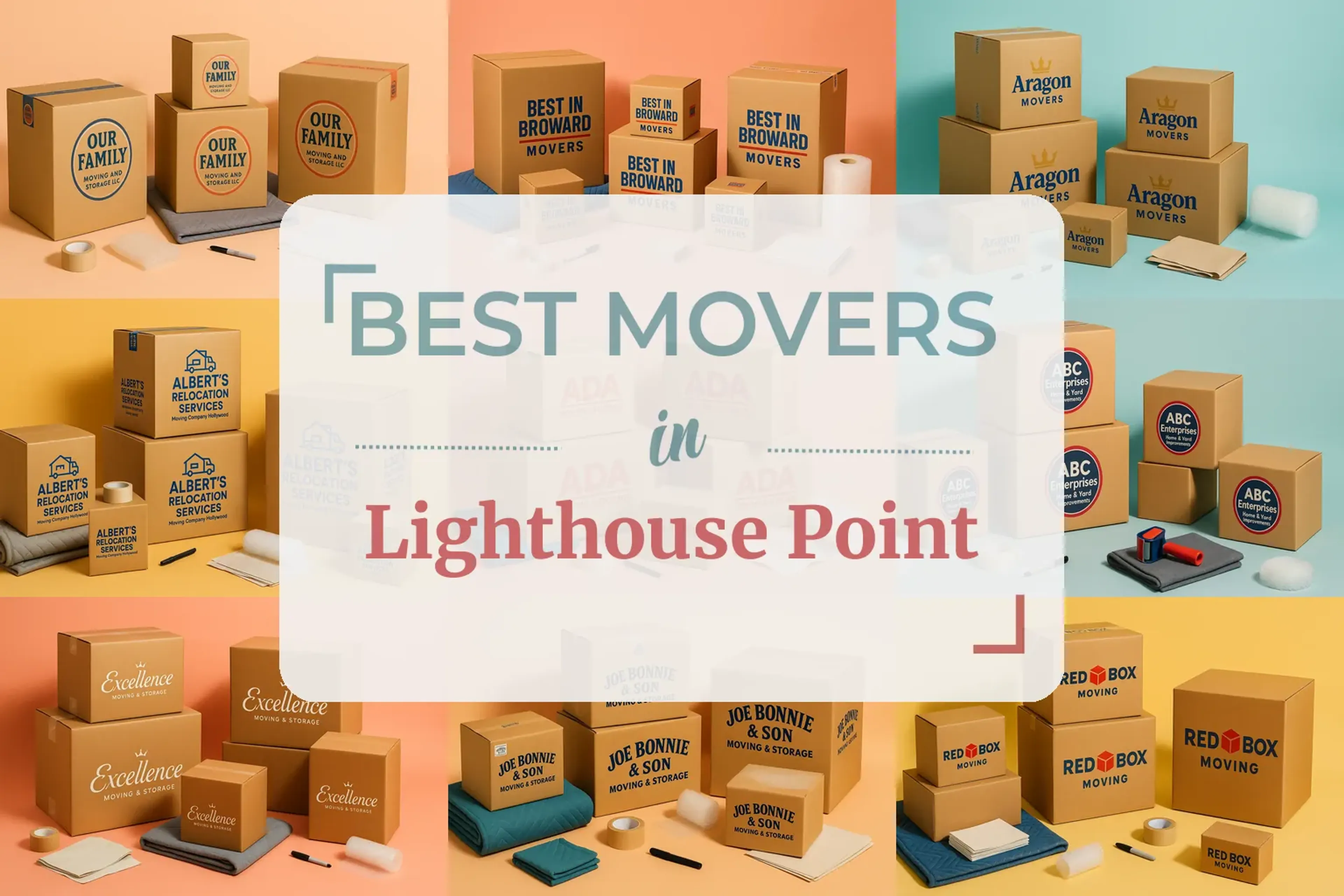 Side-by-side comparison of Lighthouse Point moving companies