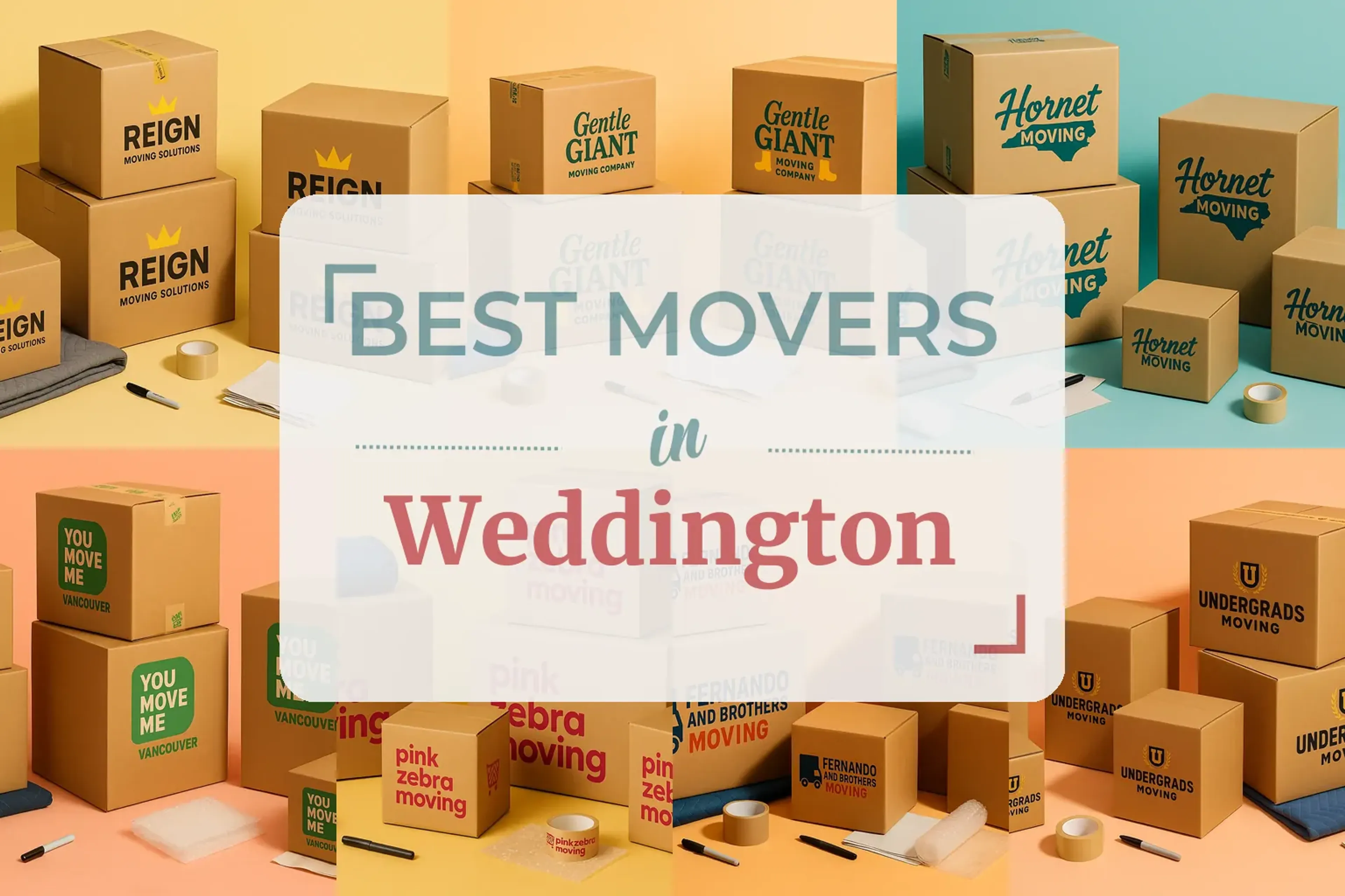 Side-by-side comparison of Weddington moving companies