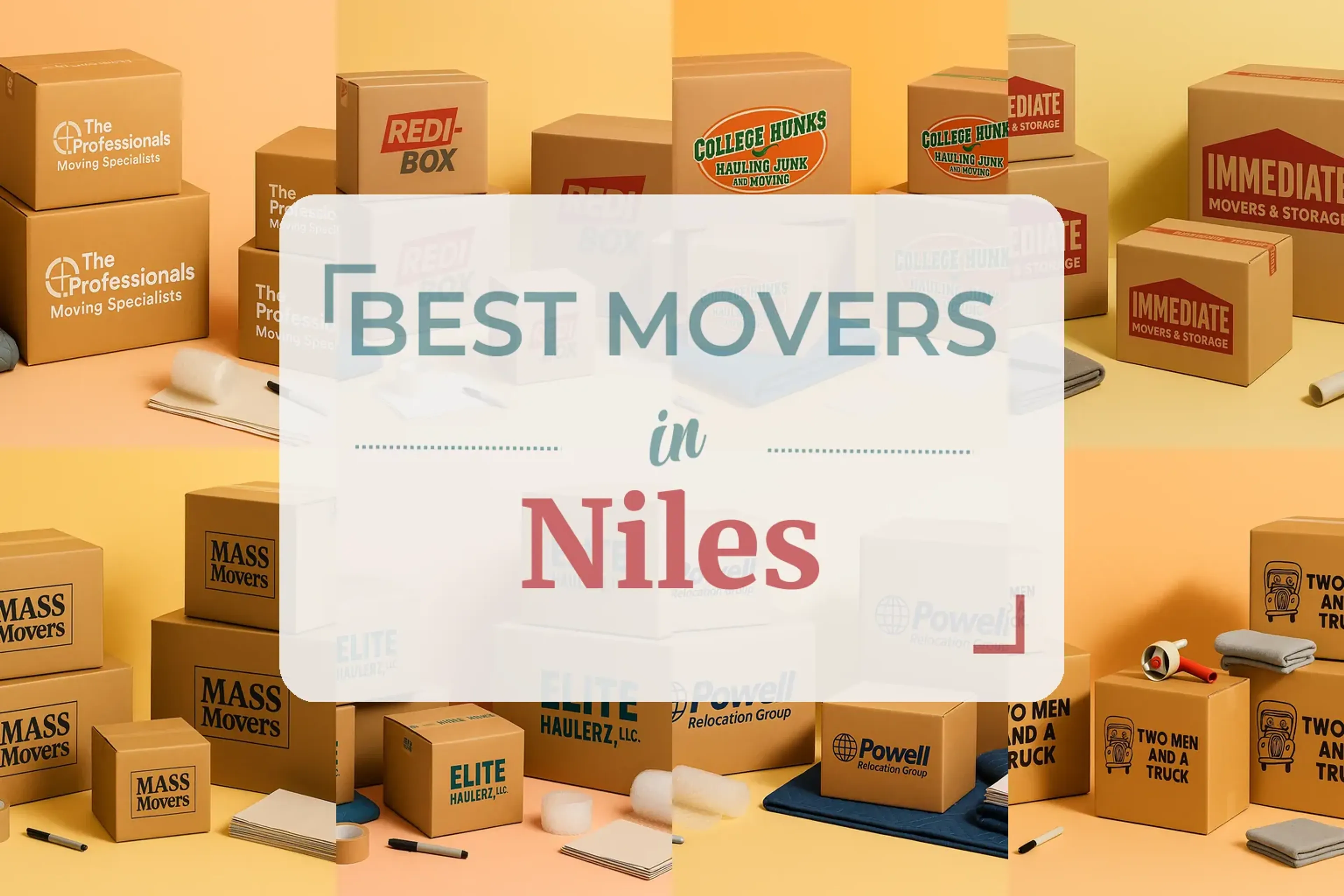 Side-by-side comparison of Niles moving companies
