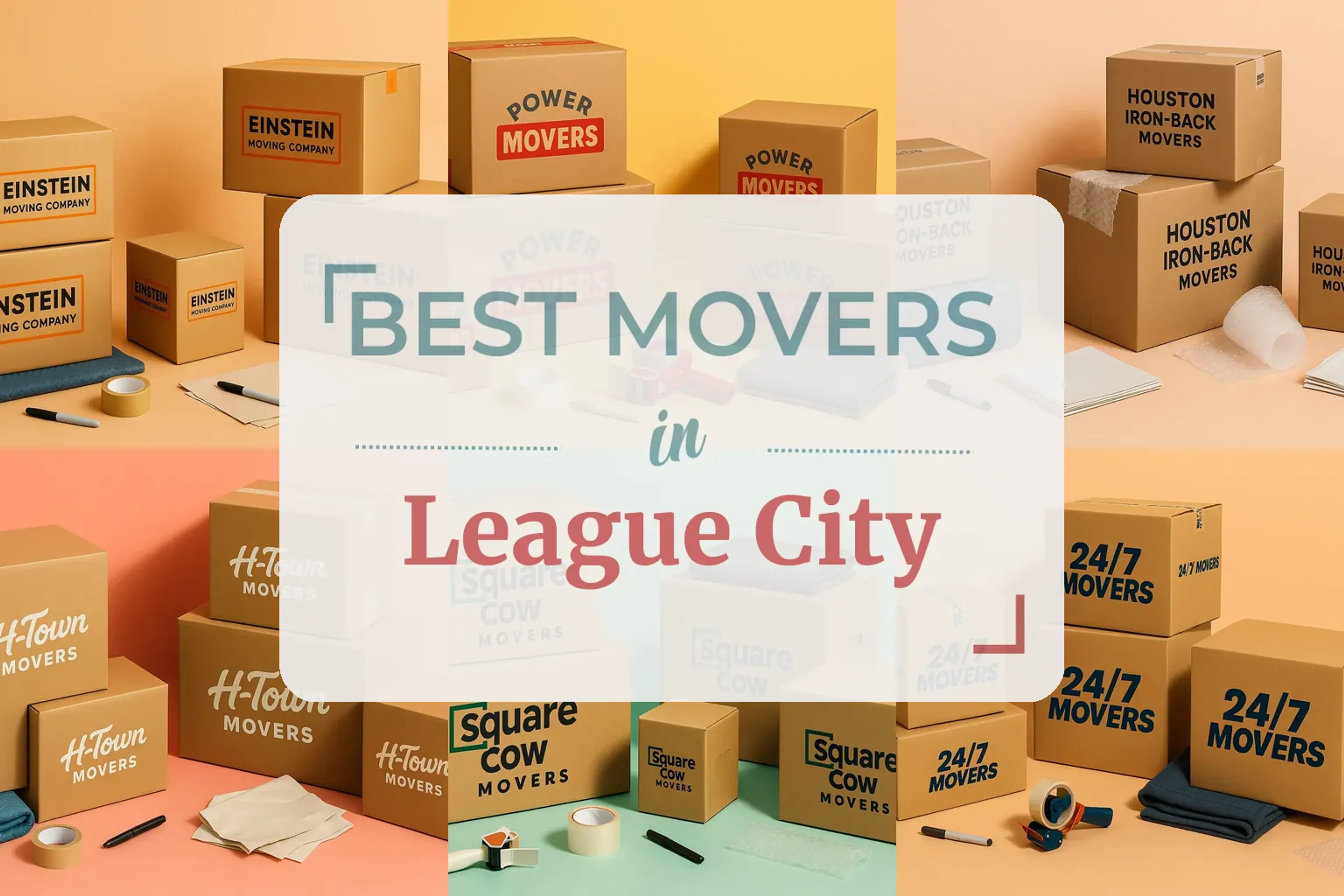 Side-by-side comparison of League City moving companies