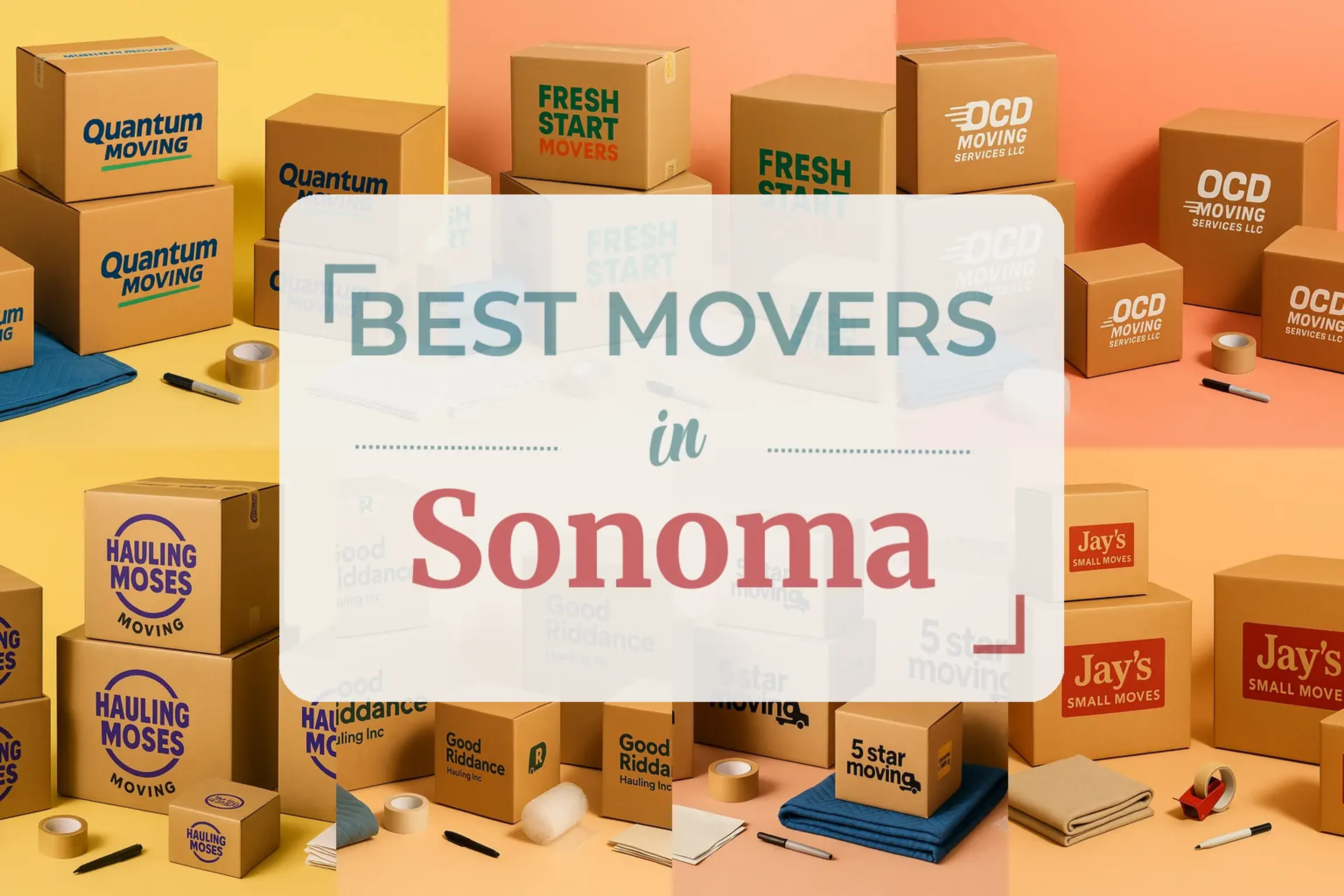Side-by-side comparison of Sonoma moving companies