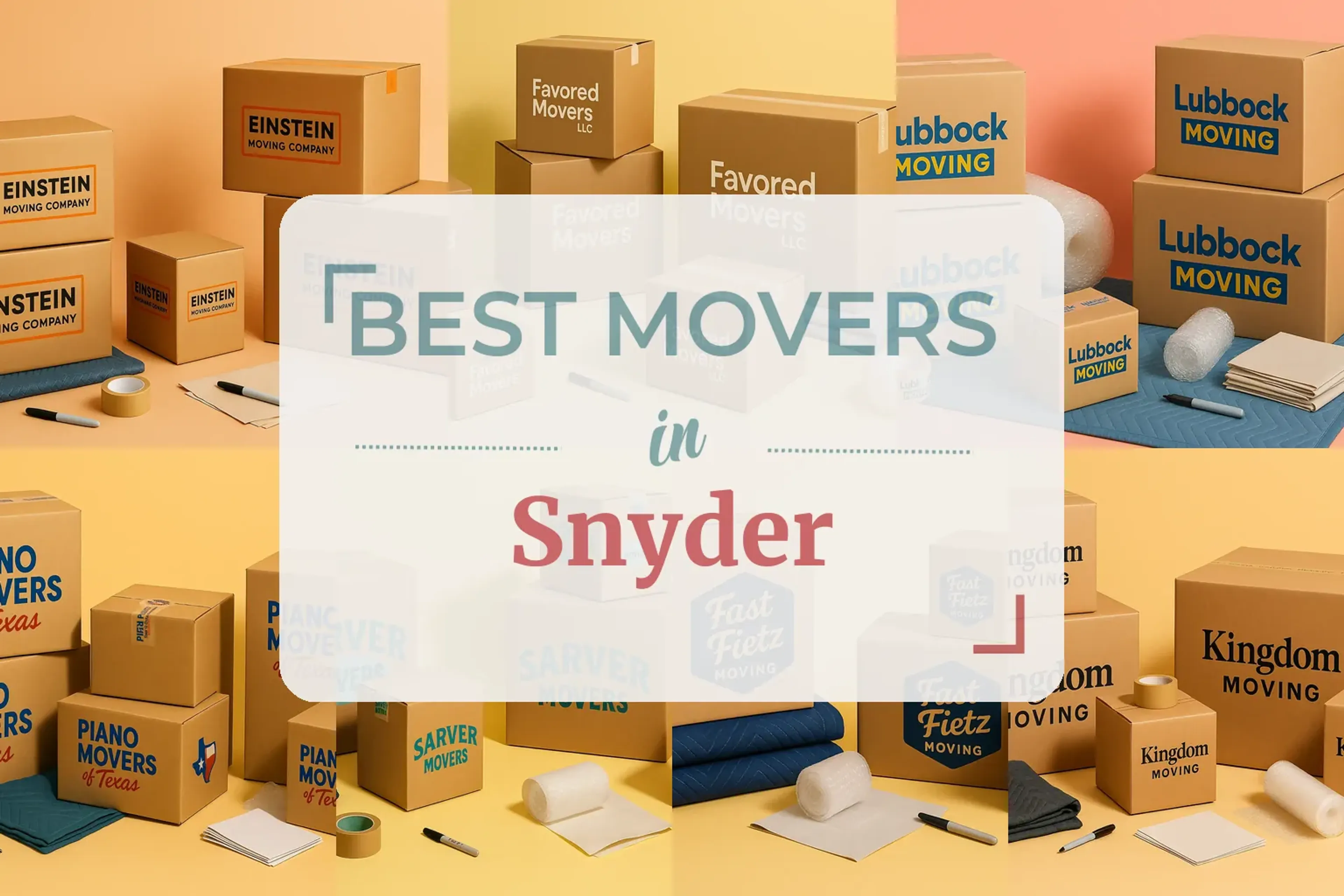 Side-by-side comparison of Snyder moving companies