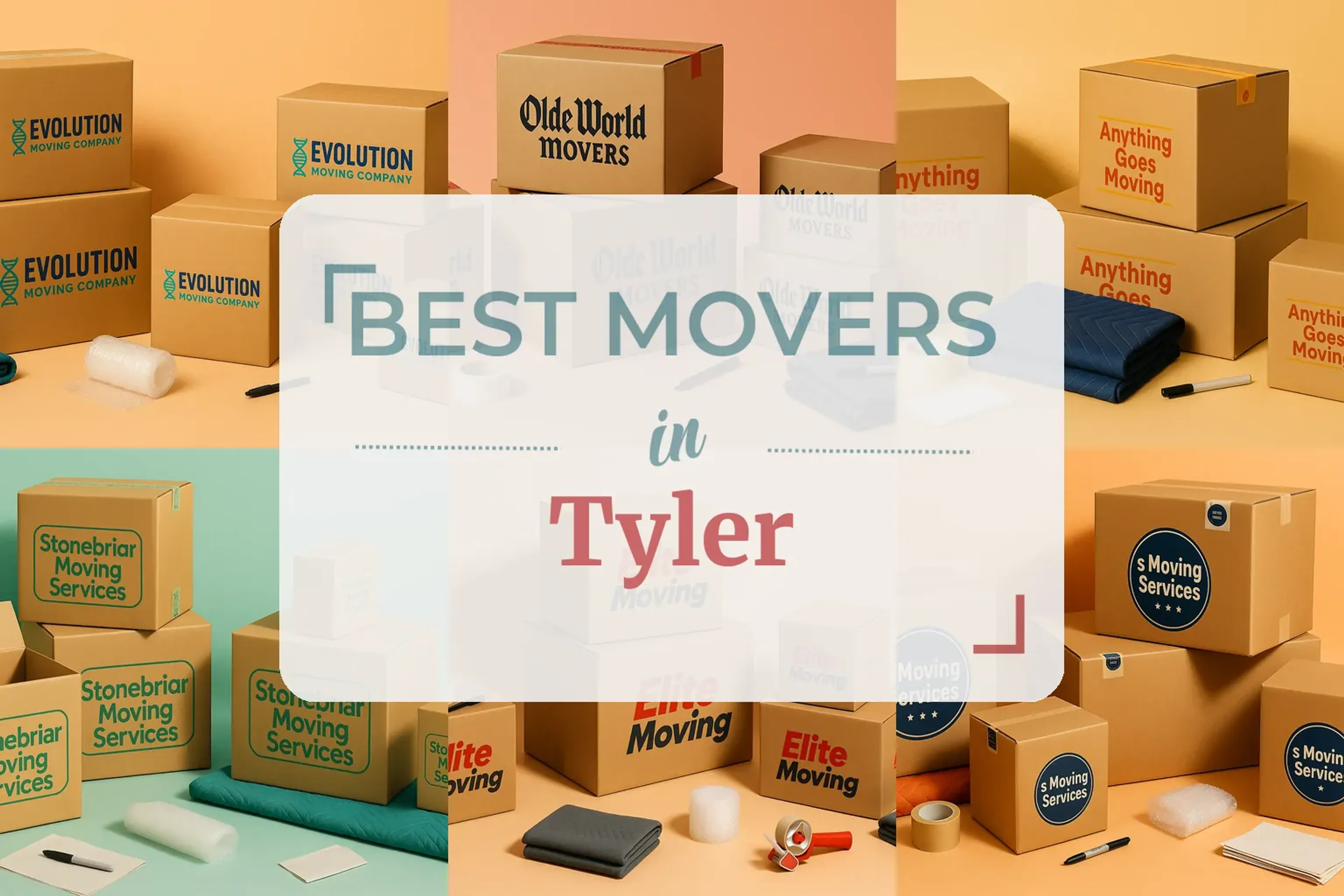 Side-by-side comparison of Tyler moving companies