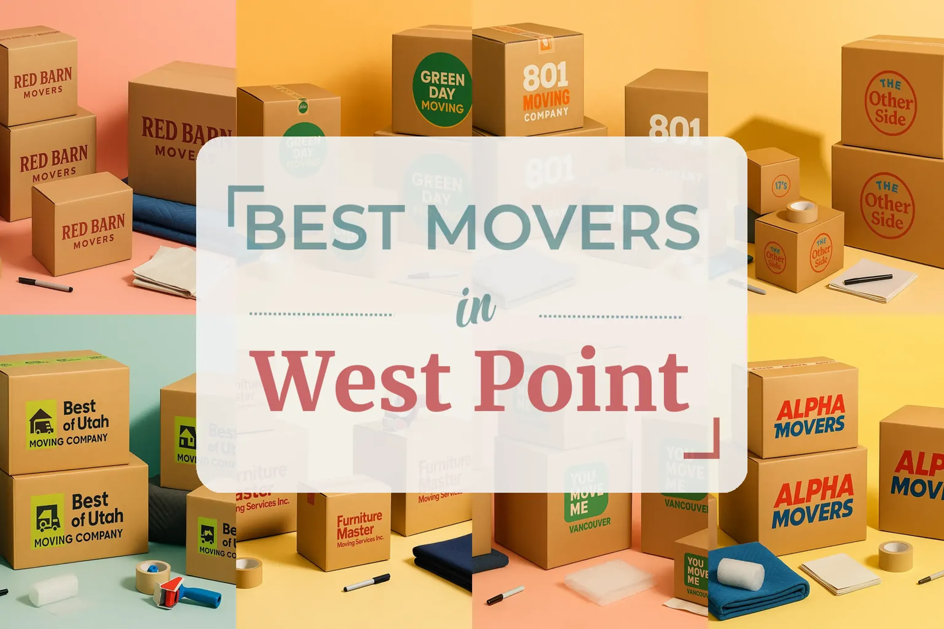 Side-by-side comparison of West Point moving companies